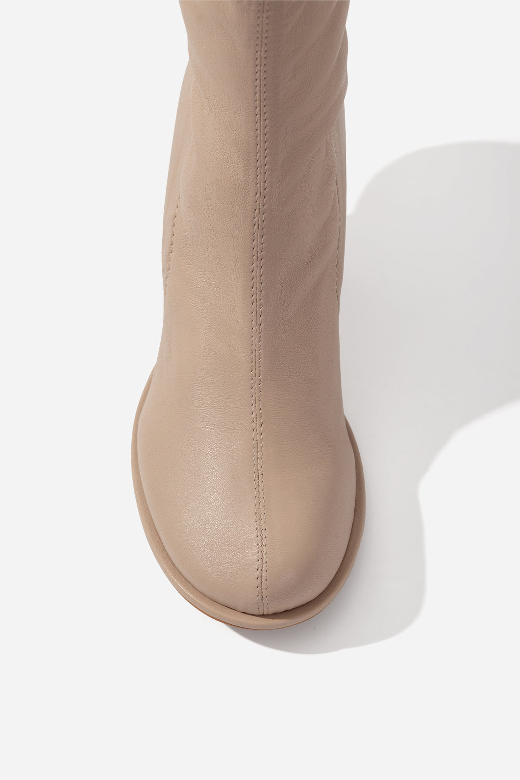 Kachorovska Ботільйони Blanca сірі шкіряні