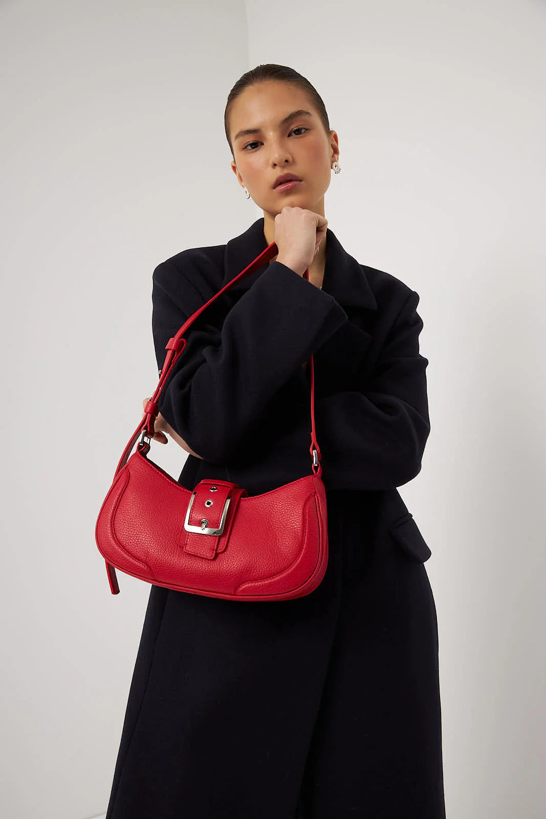 NUKOT REIMAGINED BAGUETTE BAG RED