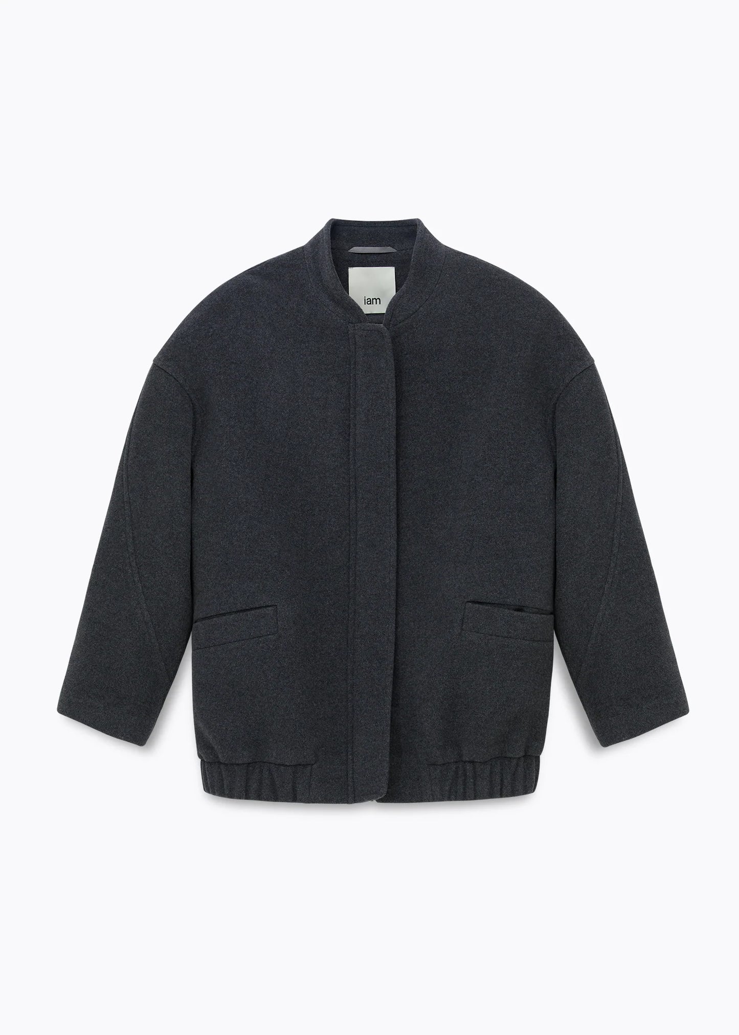 Iam GREY CASHMERE BOMBER