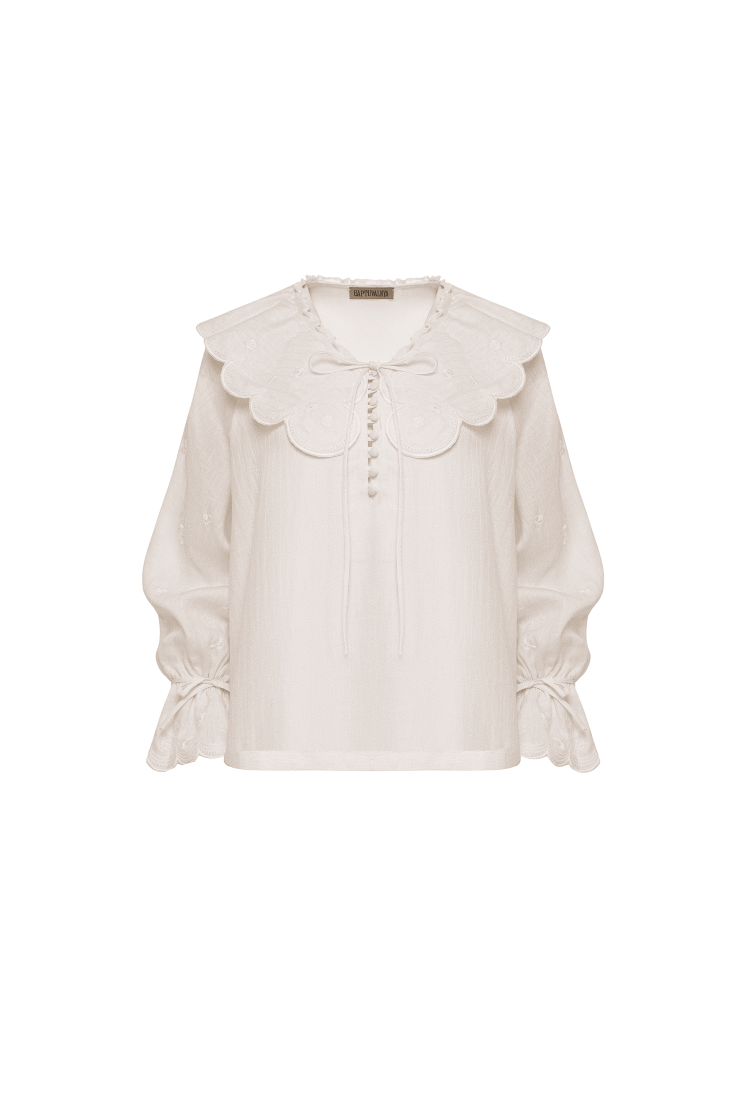 Gaptuvalnya Сорочка «Ода» з білою вишивкою