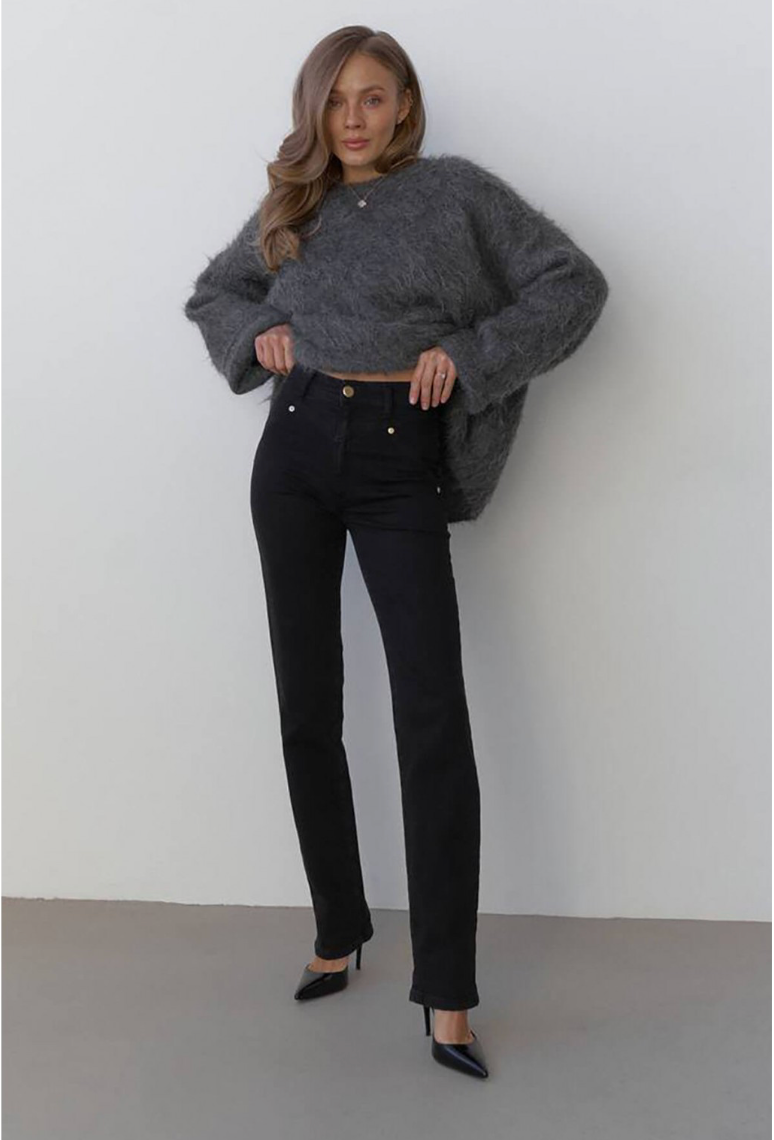 AISENBERG ДЖИНСИ SLIM ЧОРНІ (PREMIMUM ITALIAN DENIM)