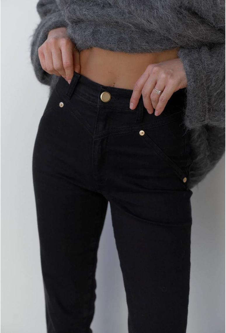 AISENBERG ДЖИНСИ SLIM ЧОРНІ (PREMIMUM ITALIAN DENIM)