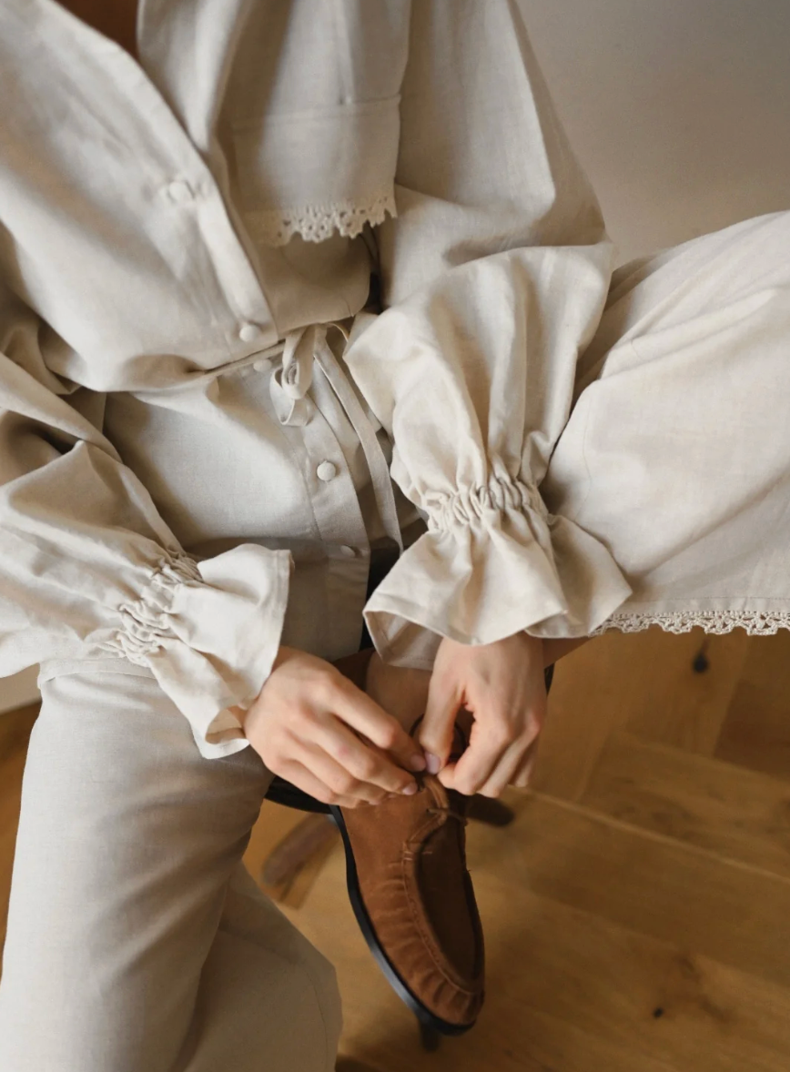 Nyni Штани Moments — Beige
