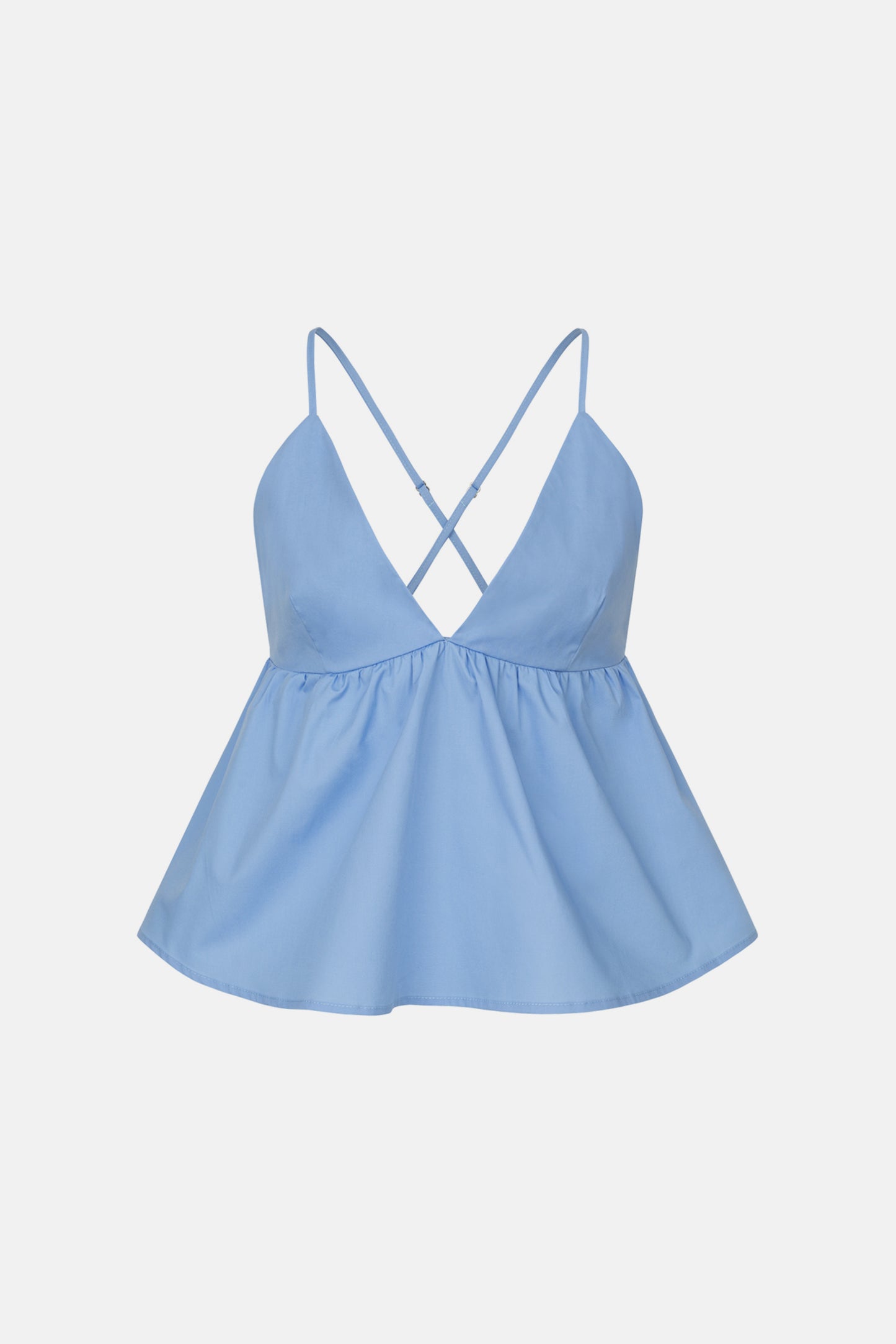 BAZHANE Топ Whipped cream блакитний