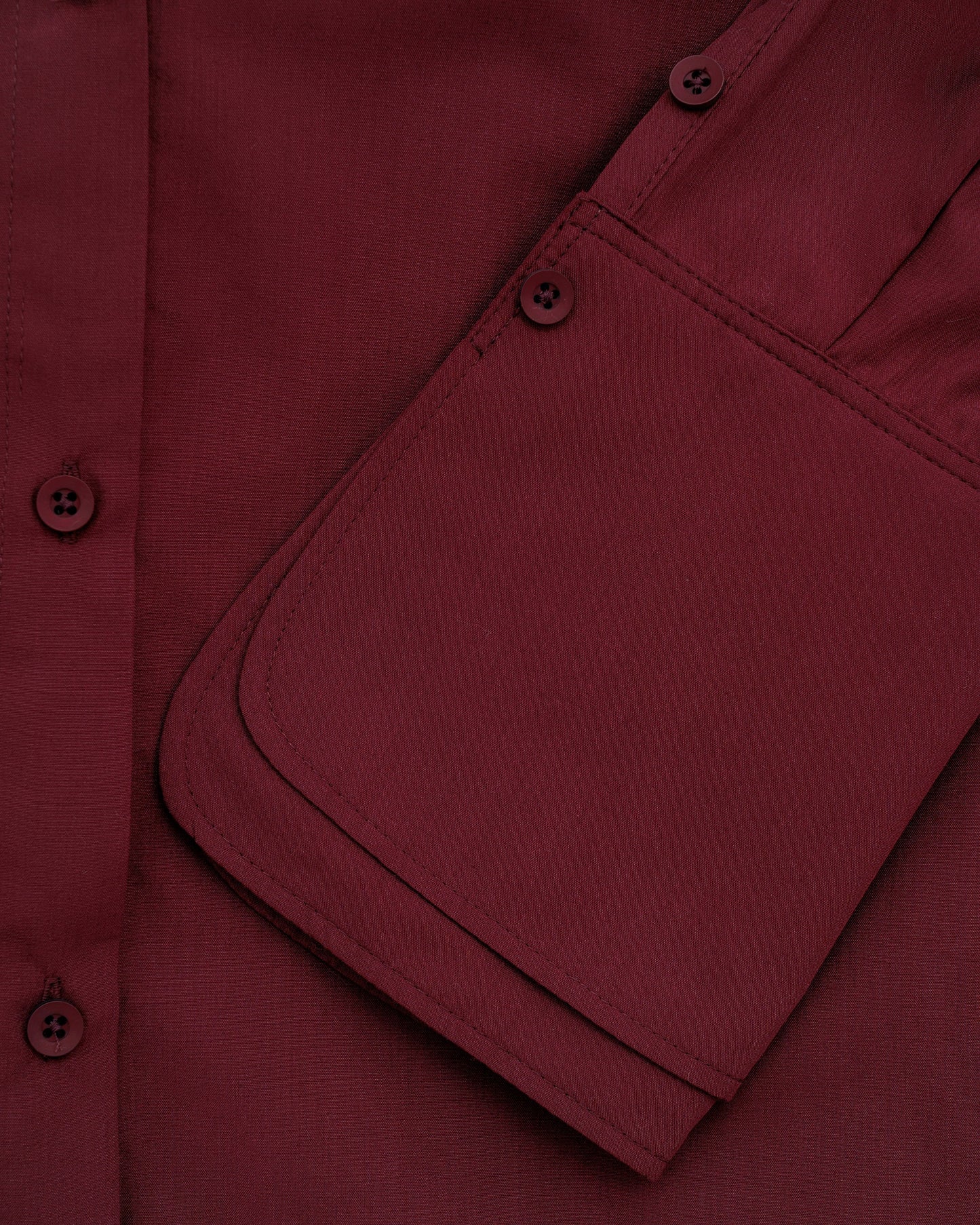 COOSH СОРОЧКА З ПОДВІЙНИМИ МАНЖЕТАМИ бордового кольору