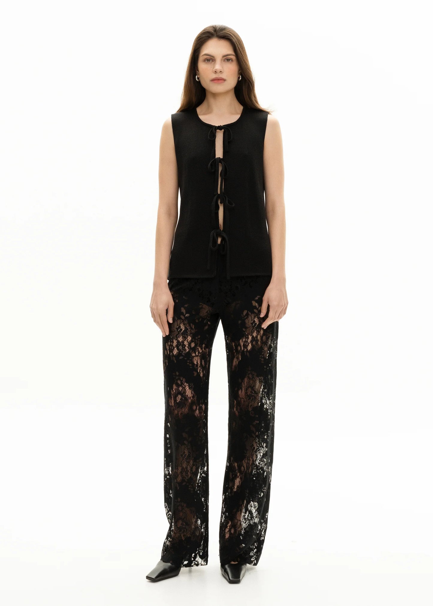 Iam GUIPURE BLACK PANTS