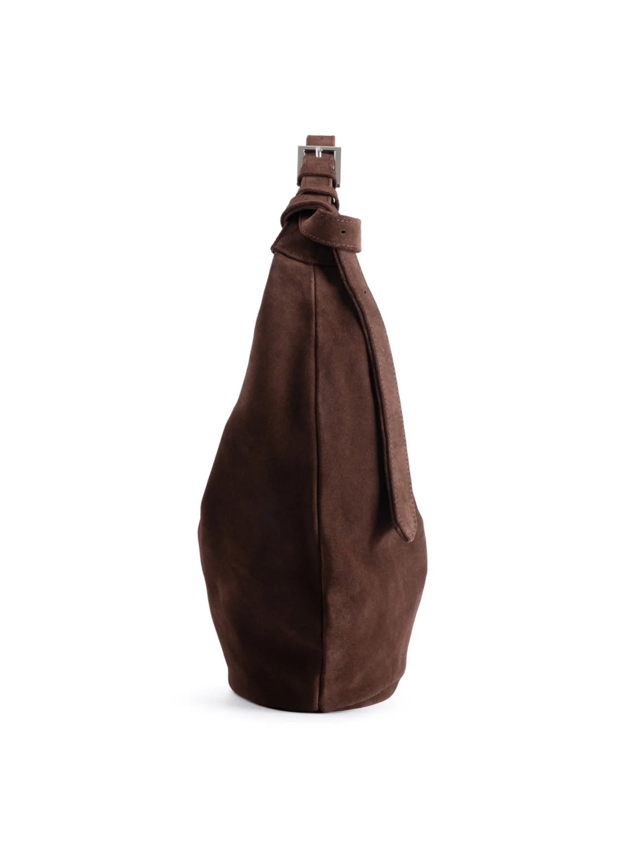 NUKOT HOBO DROP BAG SUEDE CHOCO
