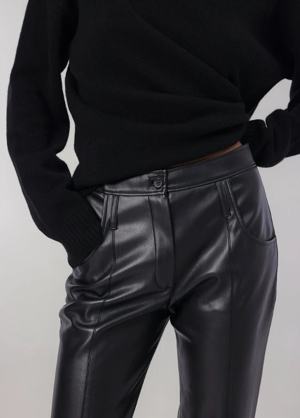 KNITLAB ШКІРЯНІ ШТАНИ