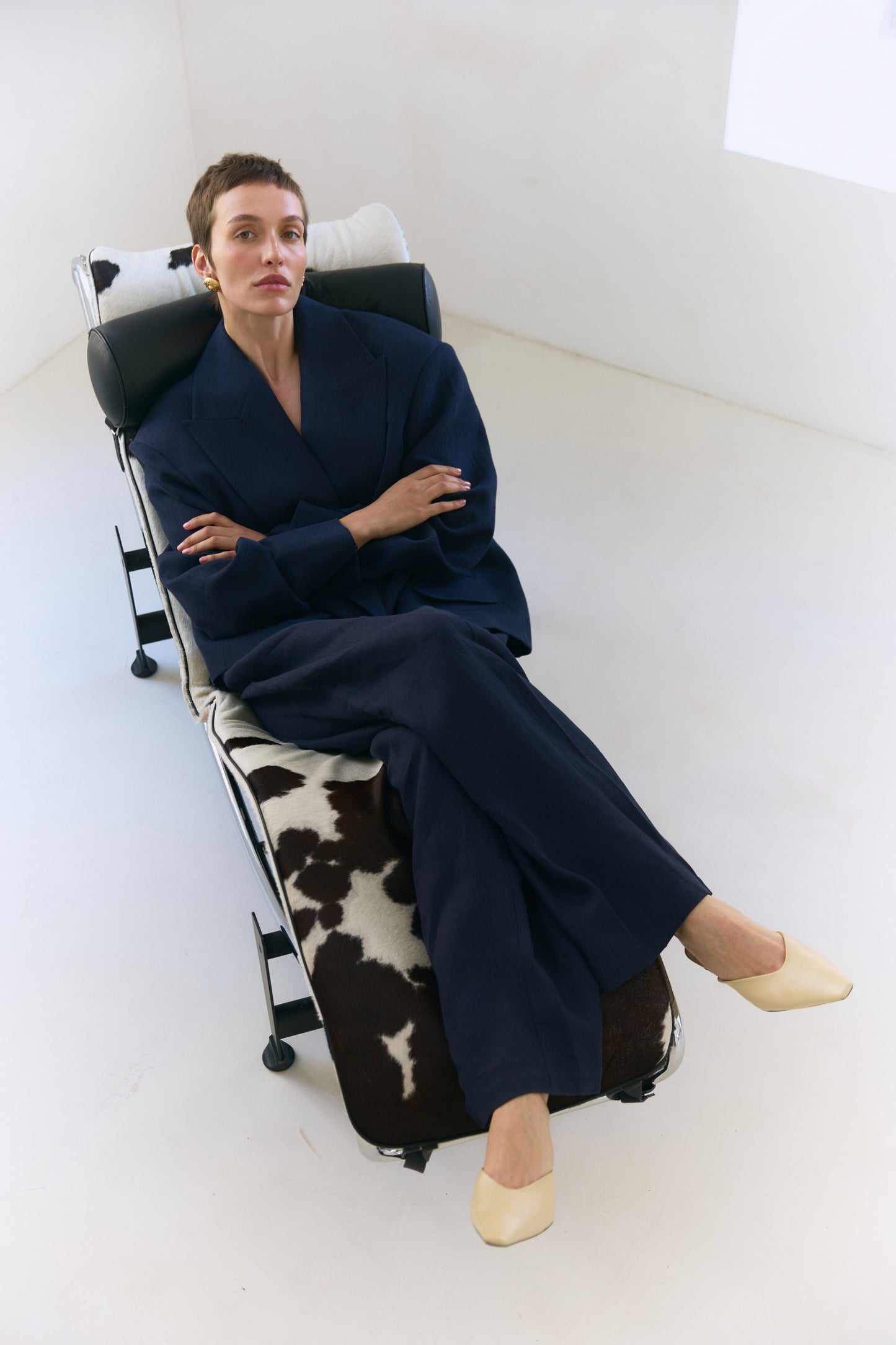 BAZHANE БРЮКИ ЛЛЯНІ РЕЛАКС НА СЕРЕДНІЙ ПОСАДЦІ