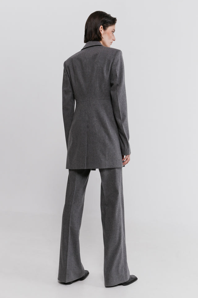 SHAKO Жакет однобортний приталений, сірий