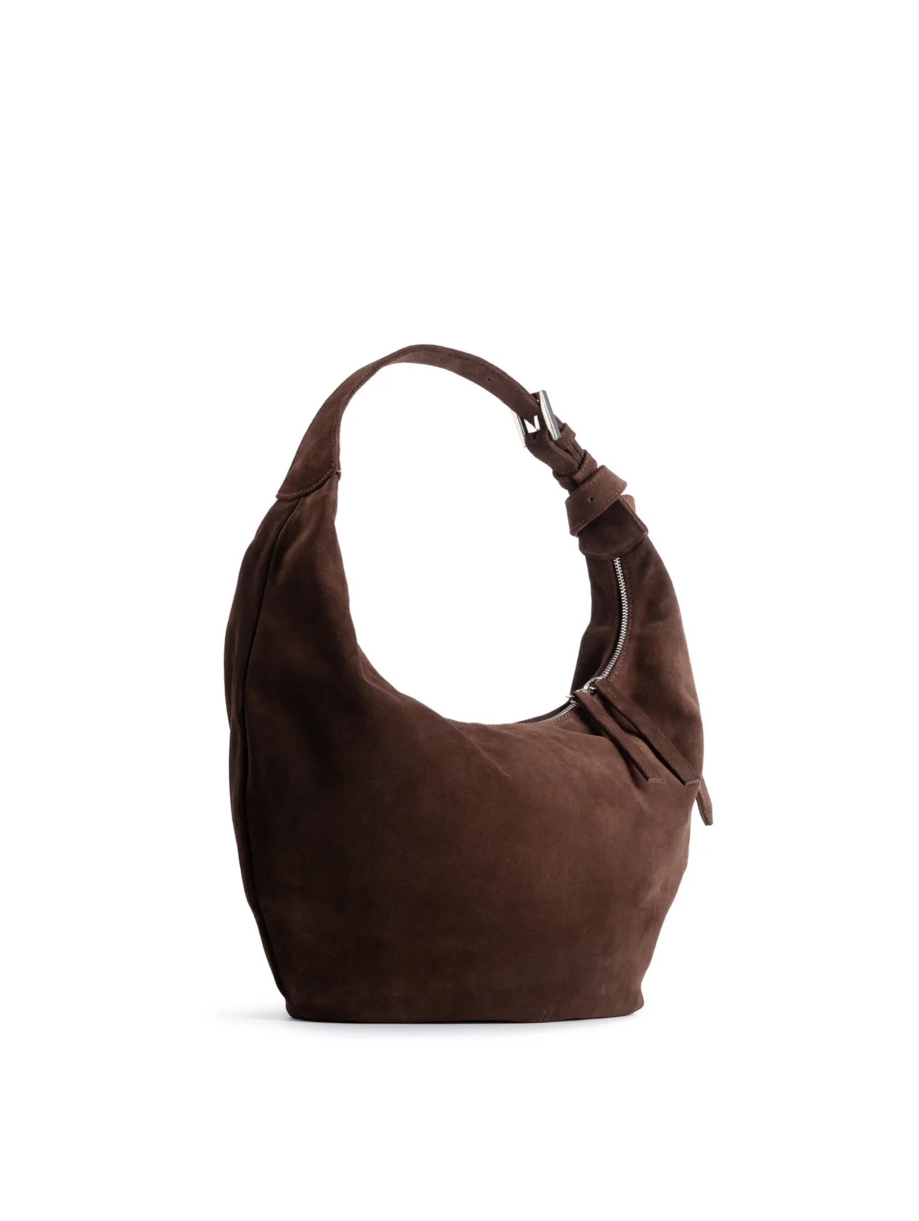 NUKOT HOBO DROP BAG SUEDE CHOCO