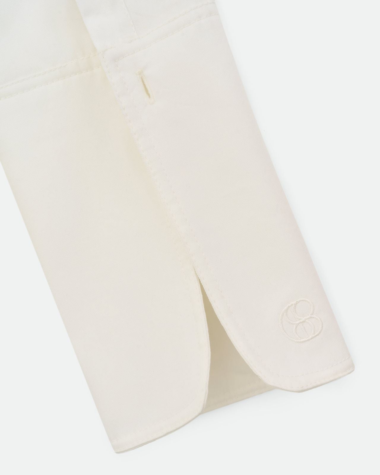 COOSH СОРОЧКА ПРИТАЛЕНОГО СИЛУЕТУ З ПОЯСОМ-ЗАВʼЯЗКОЮ, молочна