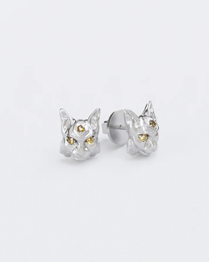 DUKACHI Сережки Рись, срібло