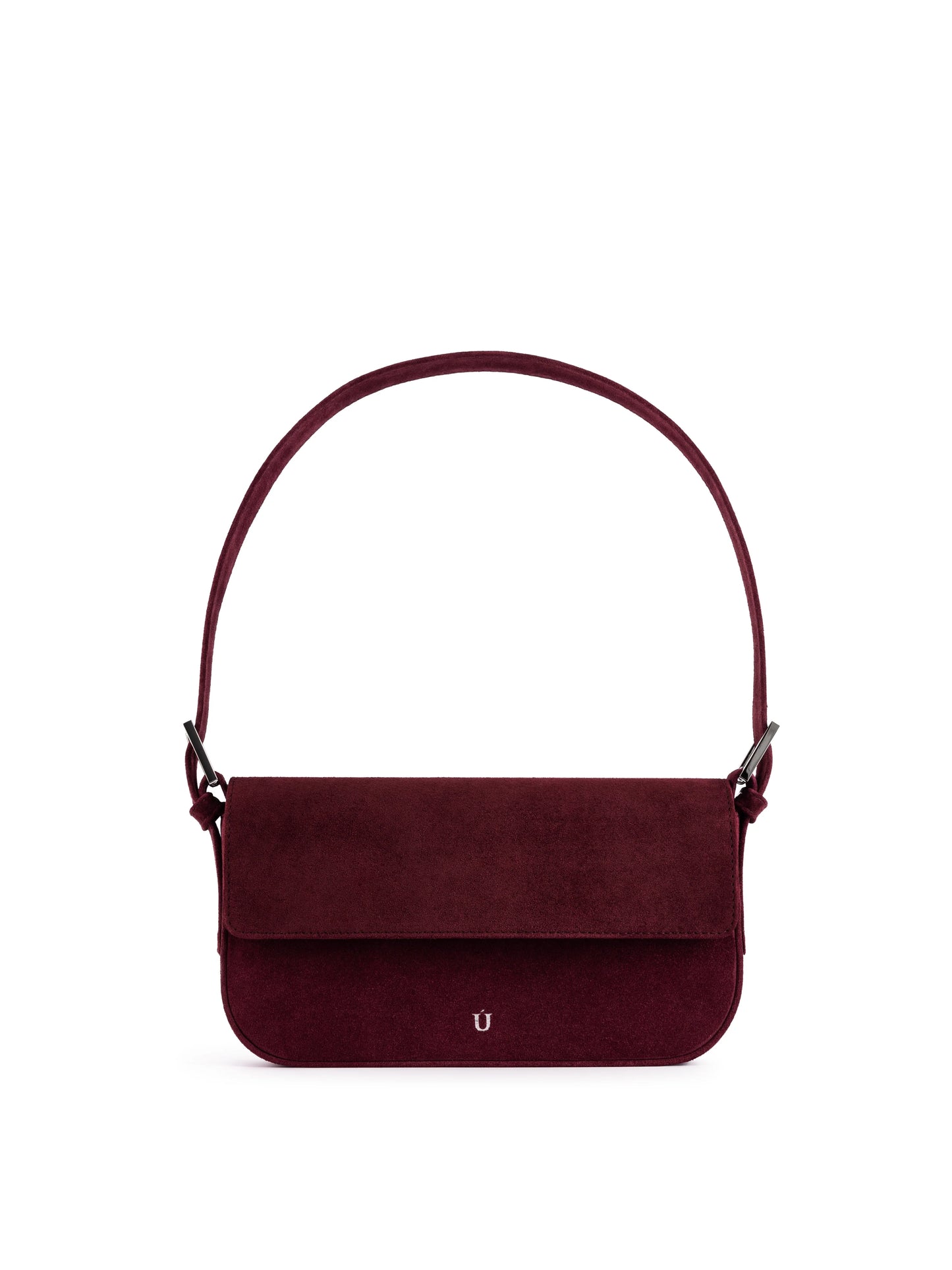 NUKOT BAGUETTE BAG SUEDE BURGUNDY