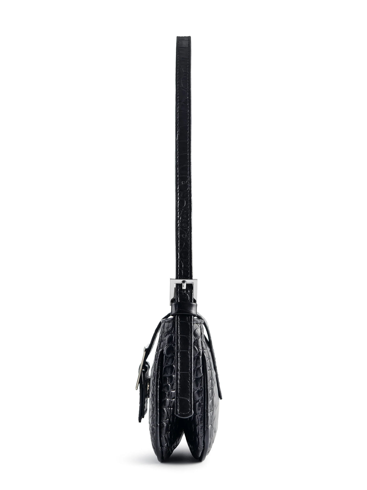 NUKOT BAGUETTE MINI CROCO BLACK