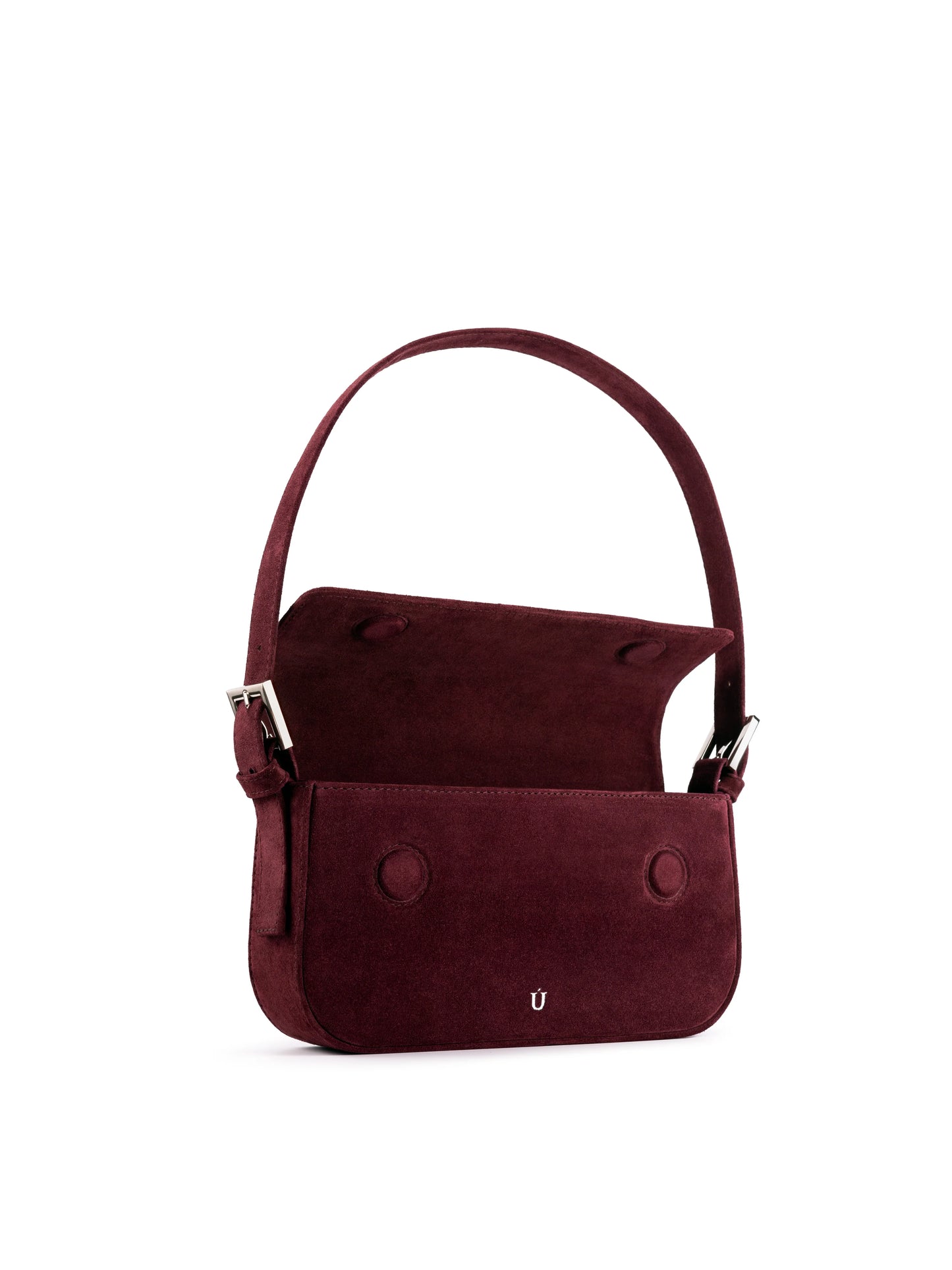 NUKOT BAGUETTE BAG SUEDE BURGUNDY