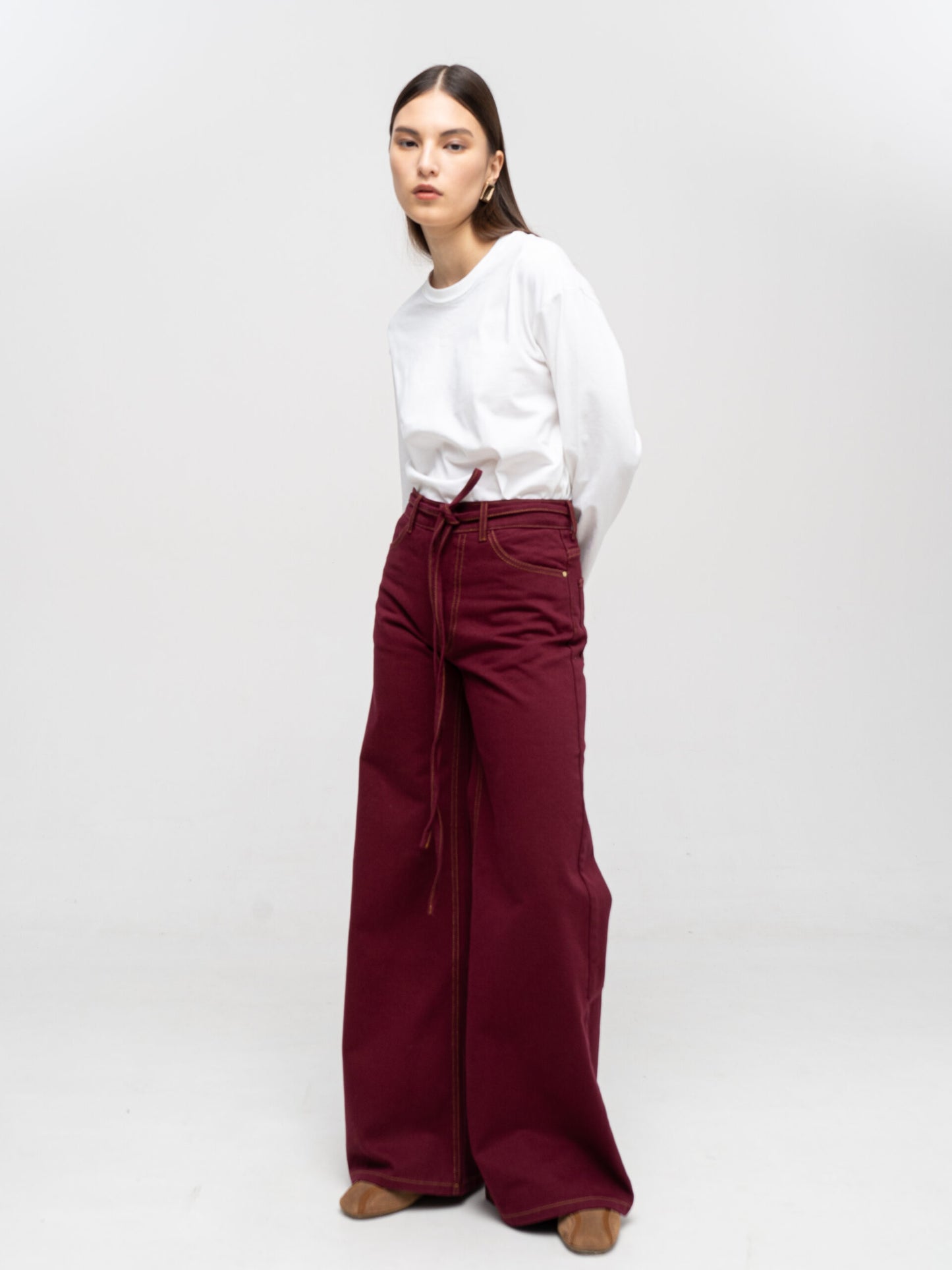 MATCH DENIM Джинси Burgundy Baggy