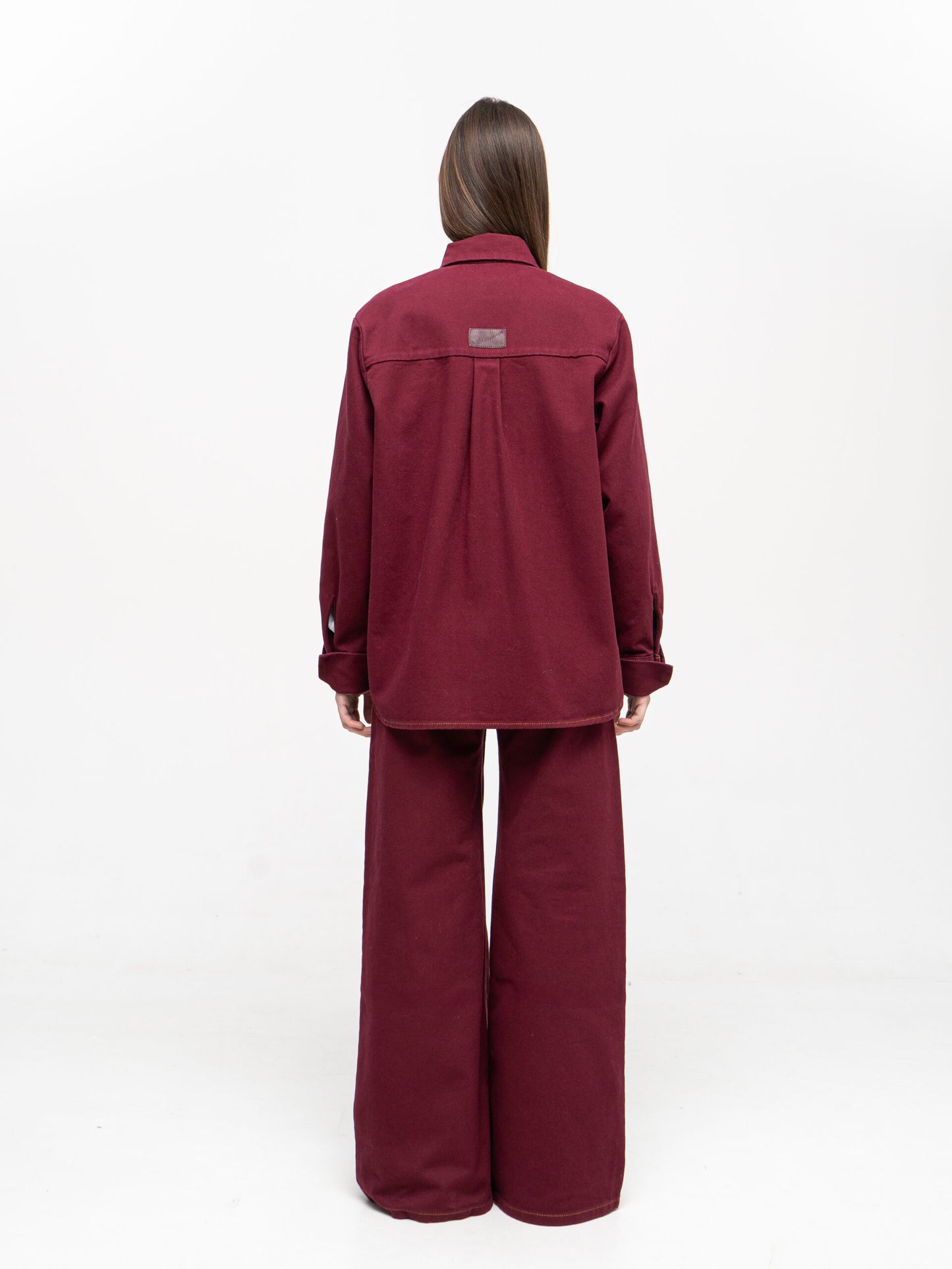 MATCH DENIM Сорочка Burgundy Denim