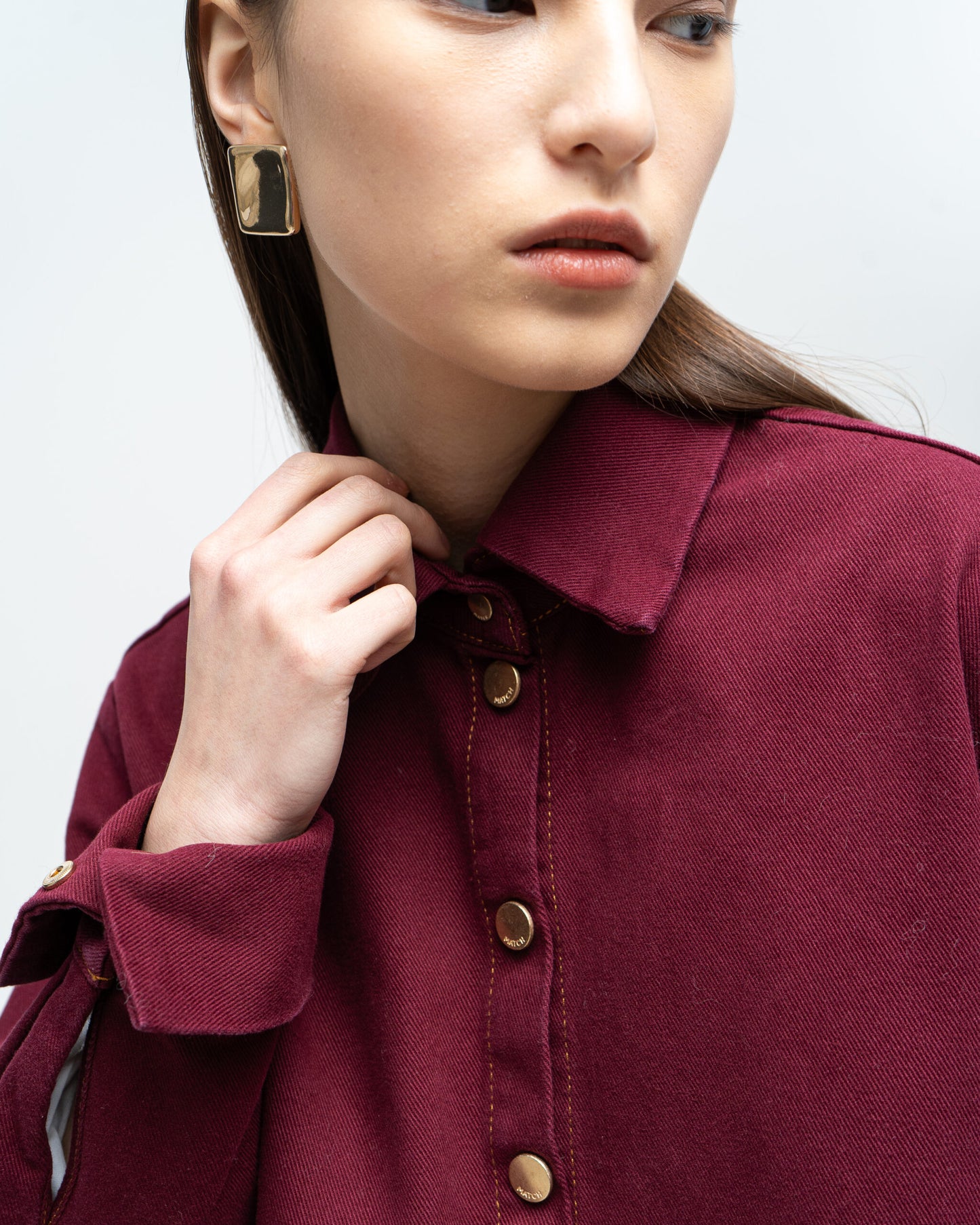 MATCH DENIM Сорочка Burgundy Denim