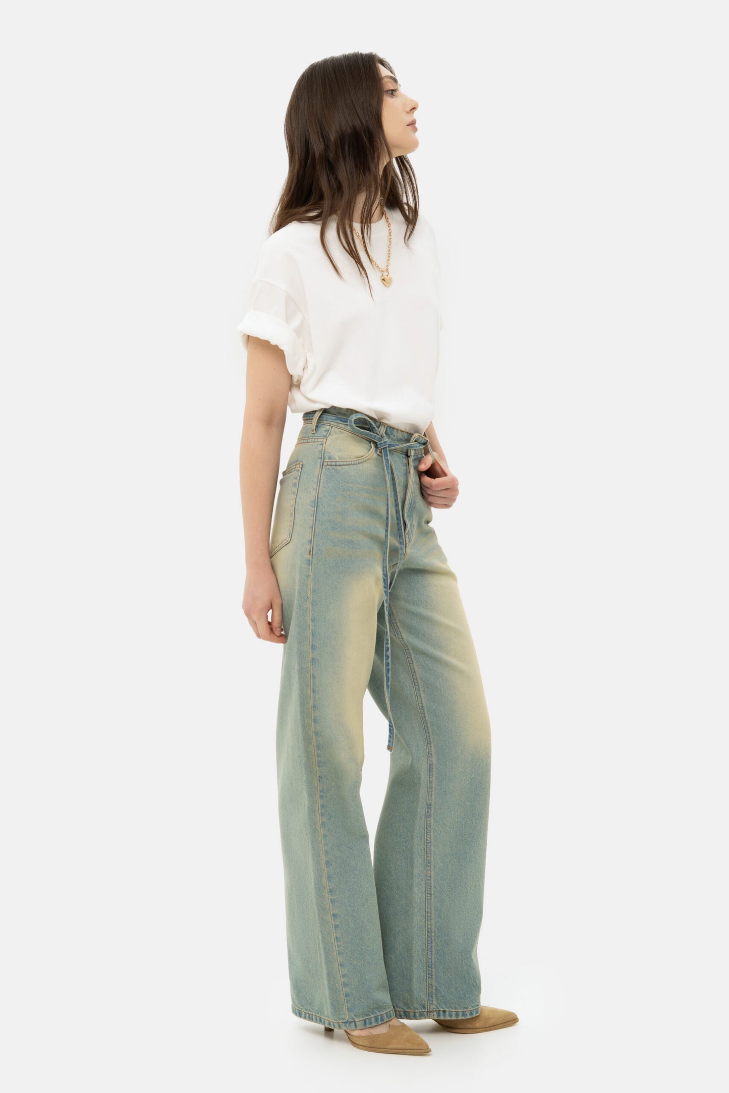 MATCH DENIM Wide Vintage Jeans
