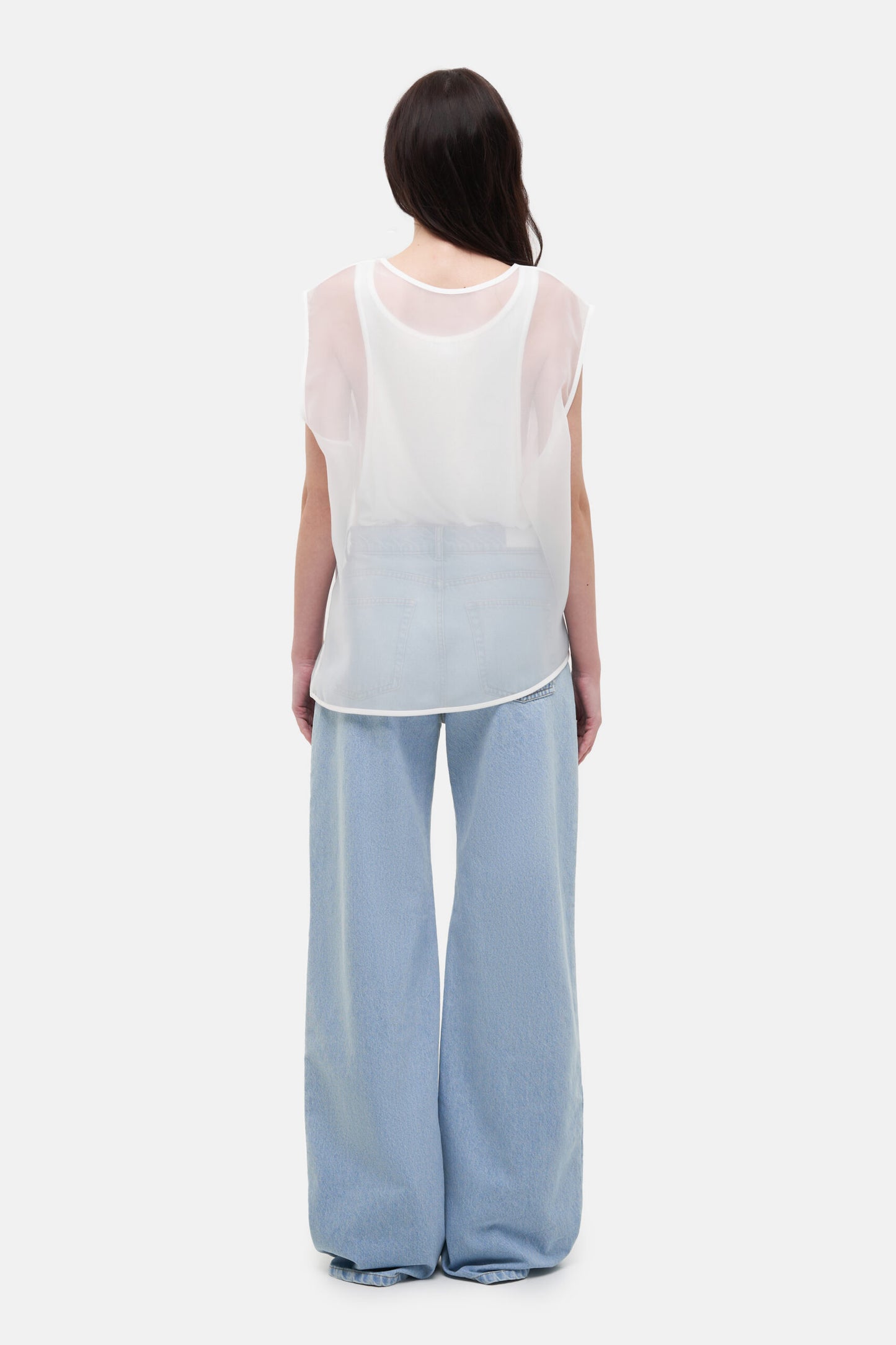 MATCH DENIM Organza Top
