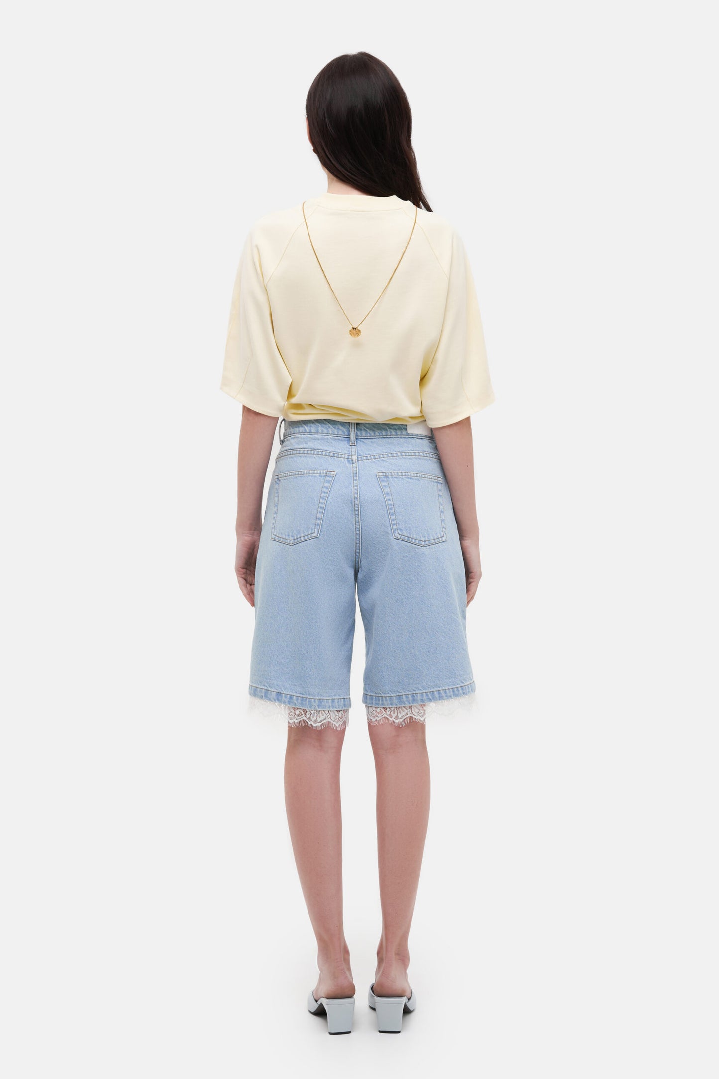 MATCH DENIM Light Blue Bermuda Shorts