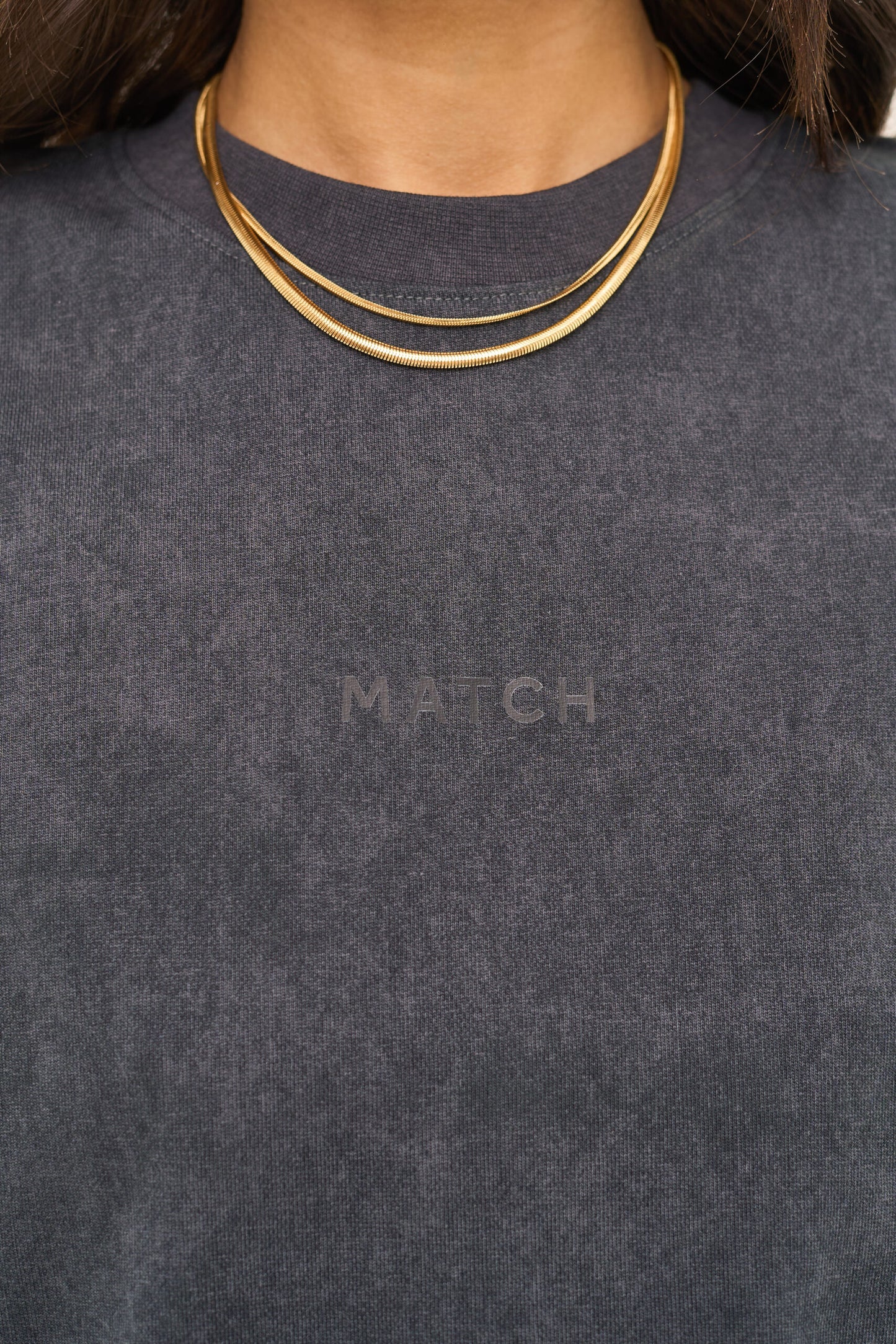 MATCH DENIM Футболка Acid wash