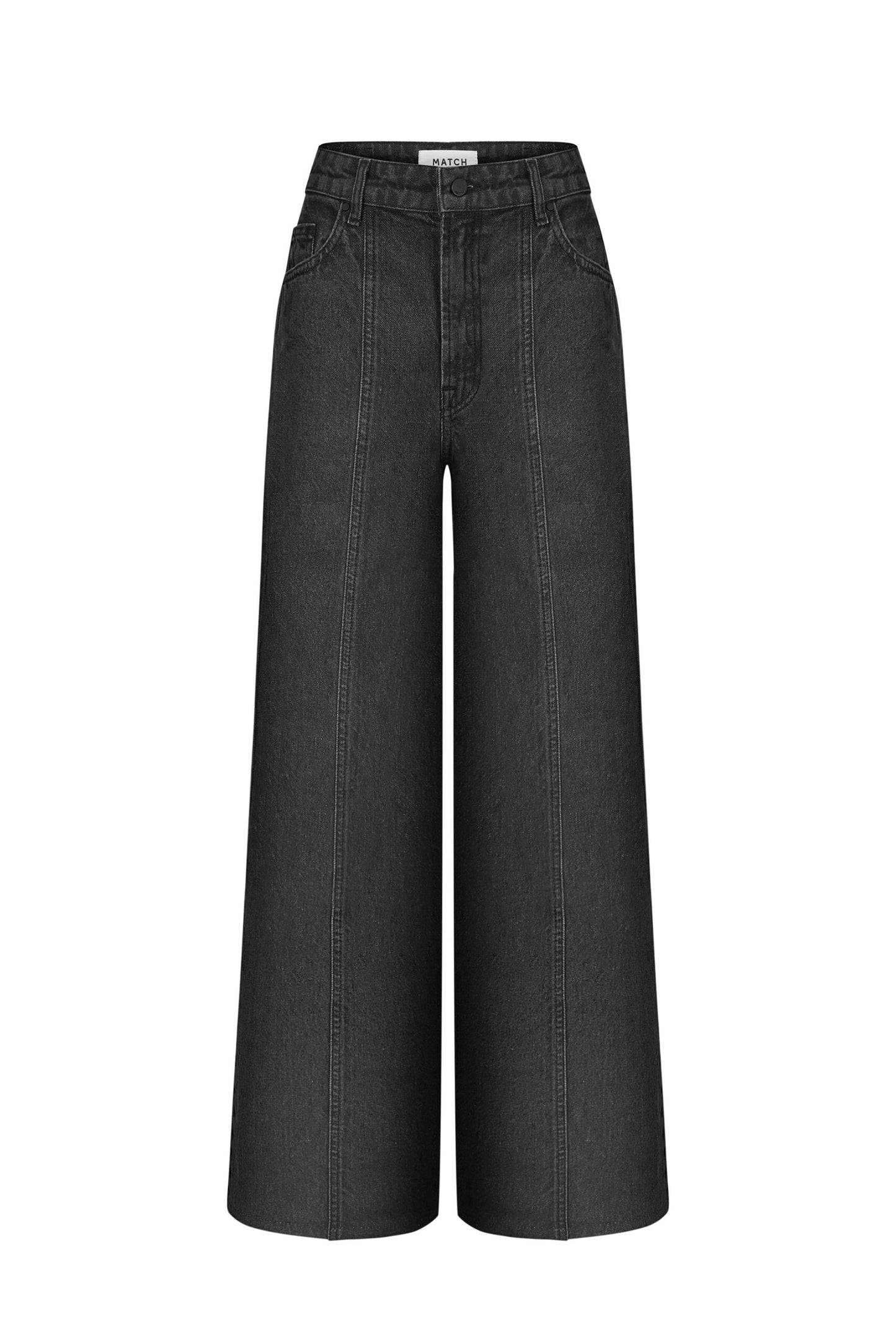 MATCH DENIM Wide Grey Jeans
