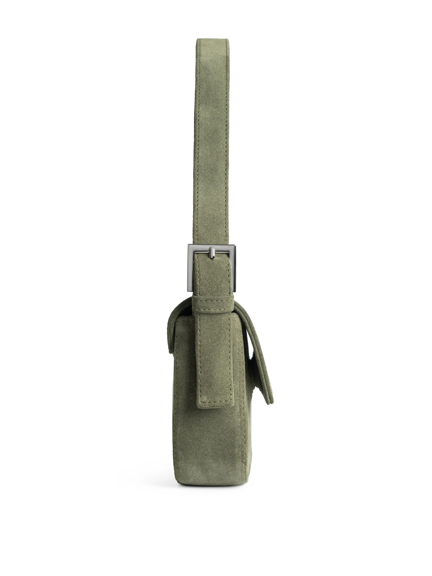 NUKOT BAGUETTE BAG SUEDE KHAKI