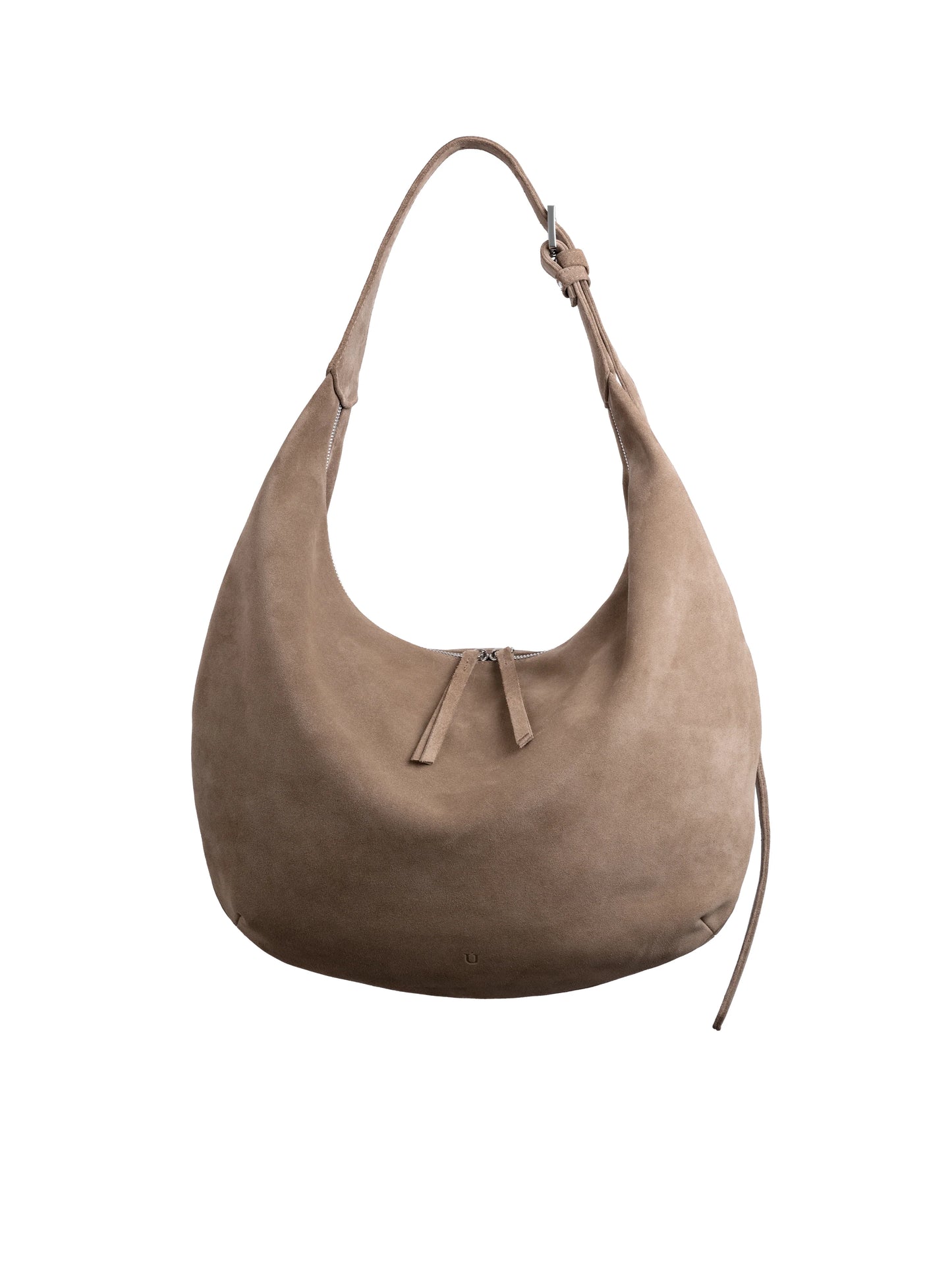 NUKOT HOBO DROP BAG SUEDE DARK BEIGE