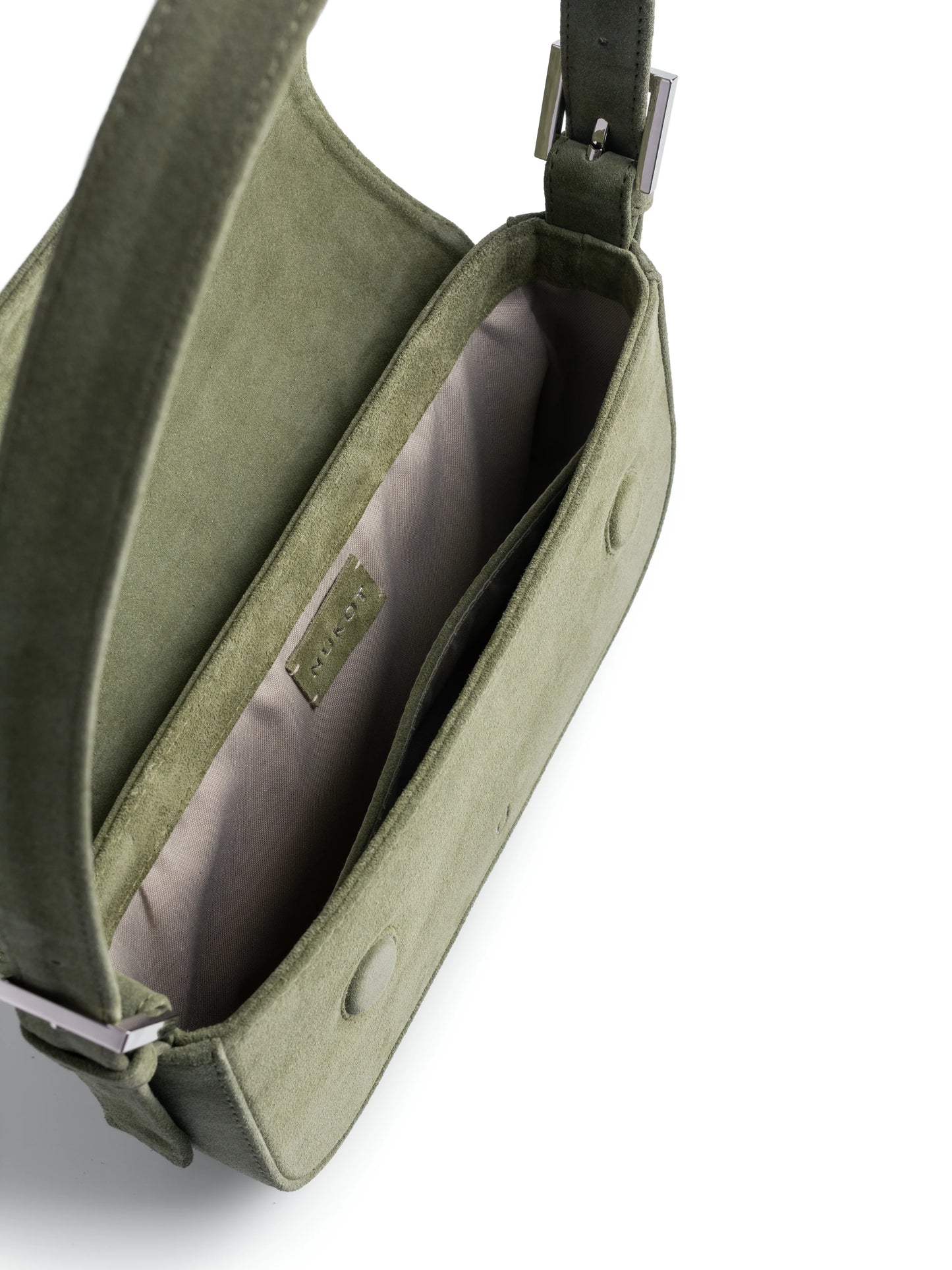 NUKOT BAGUETTE BAG SUEDE KHAKI