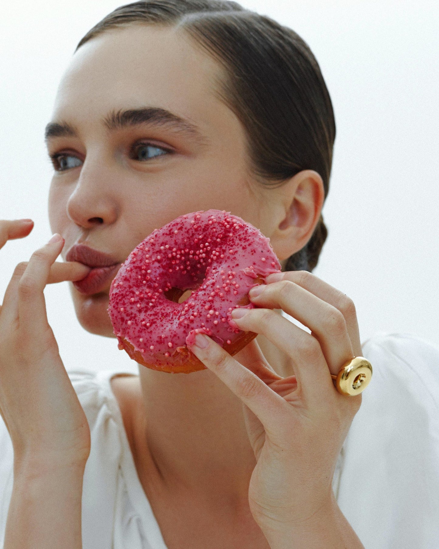 FORMI Каблучка Donut срібна з позолотою