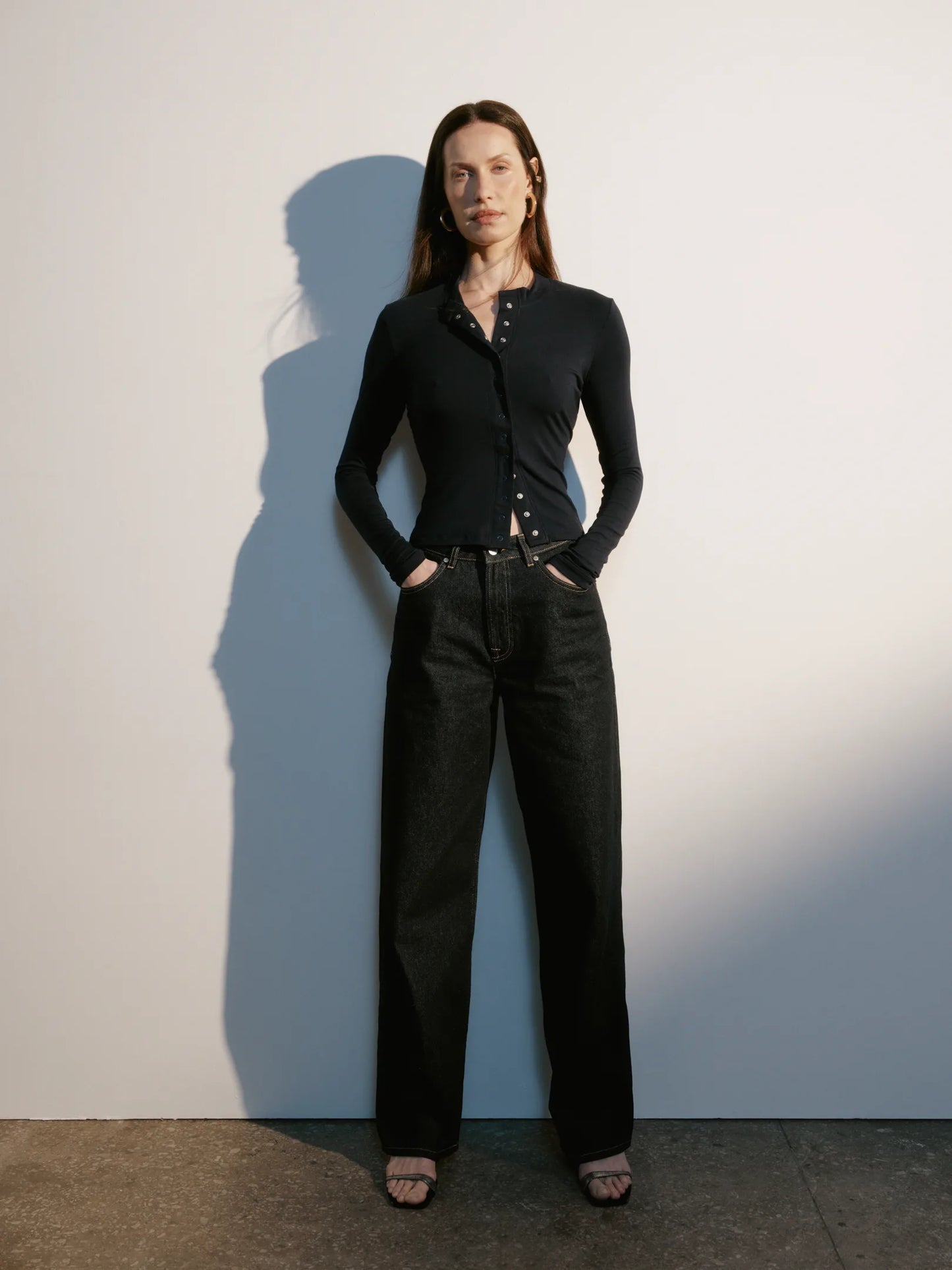 MOCKO Синій лонгслів Nia