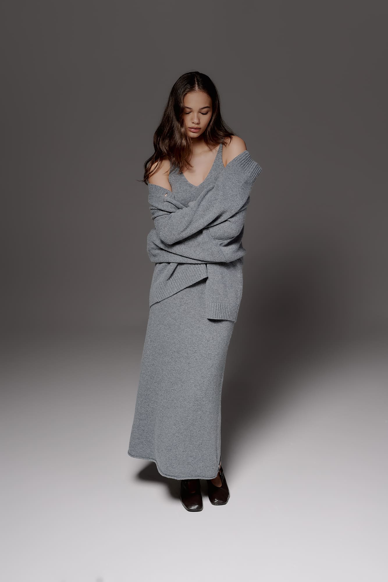 SAGE Кардиган оверсайз з вовни ягня