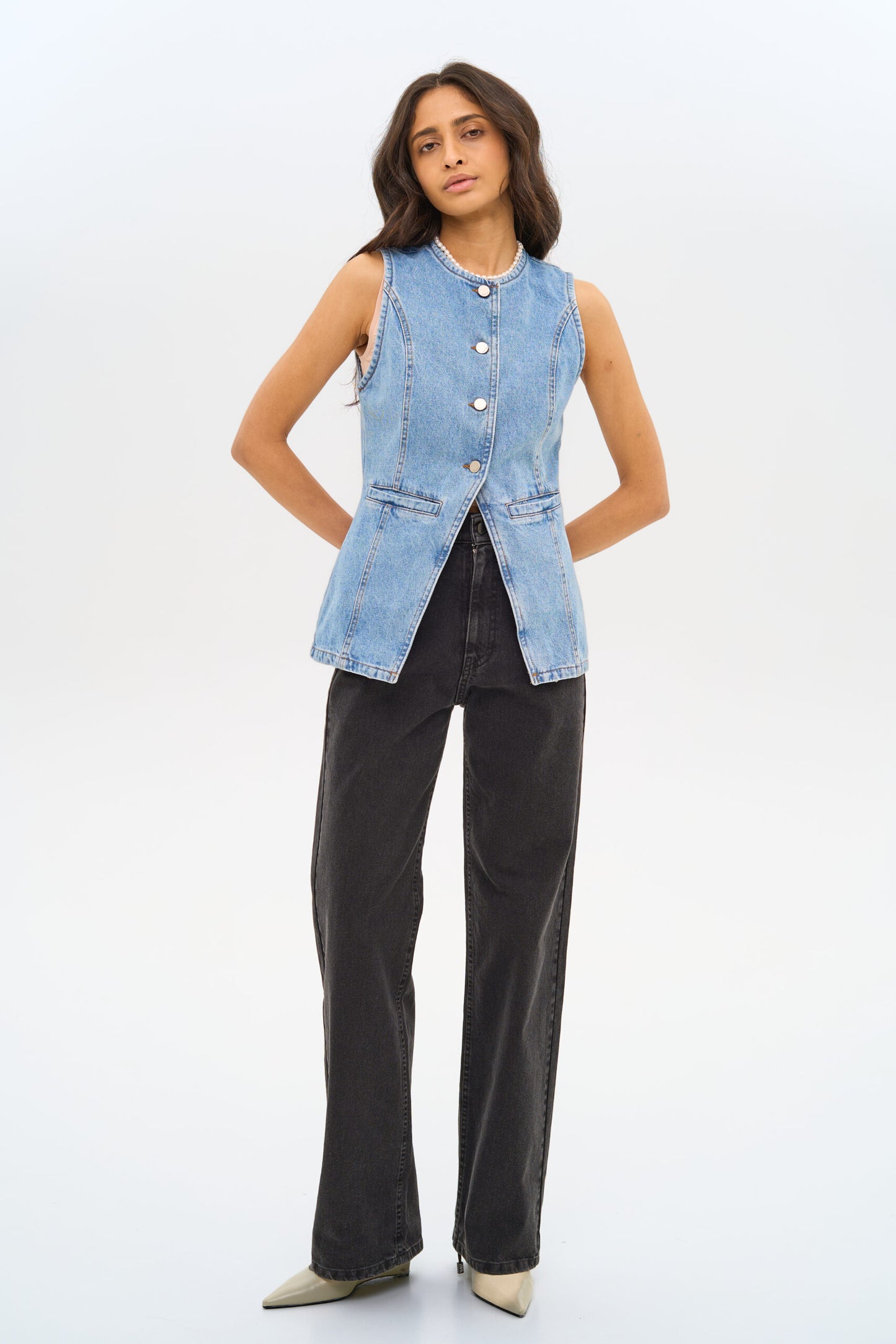MATCH DENIM Denim Vest