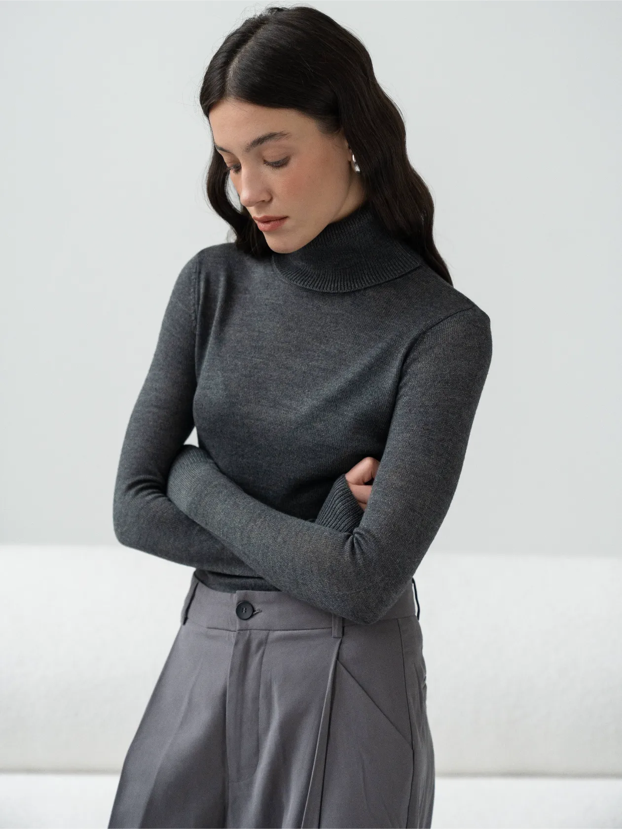 Wool Happen гольф JANE – графітовий