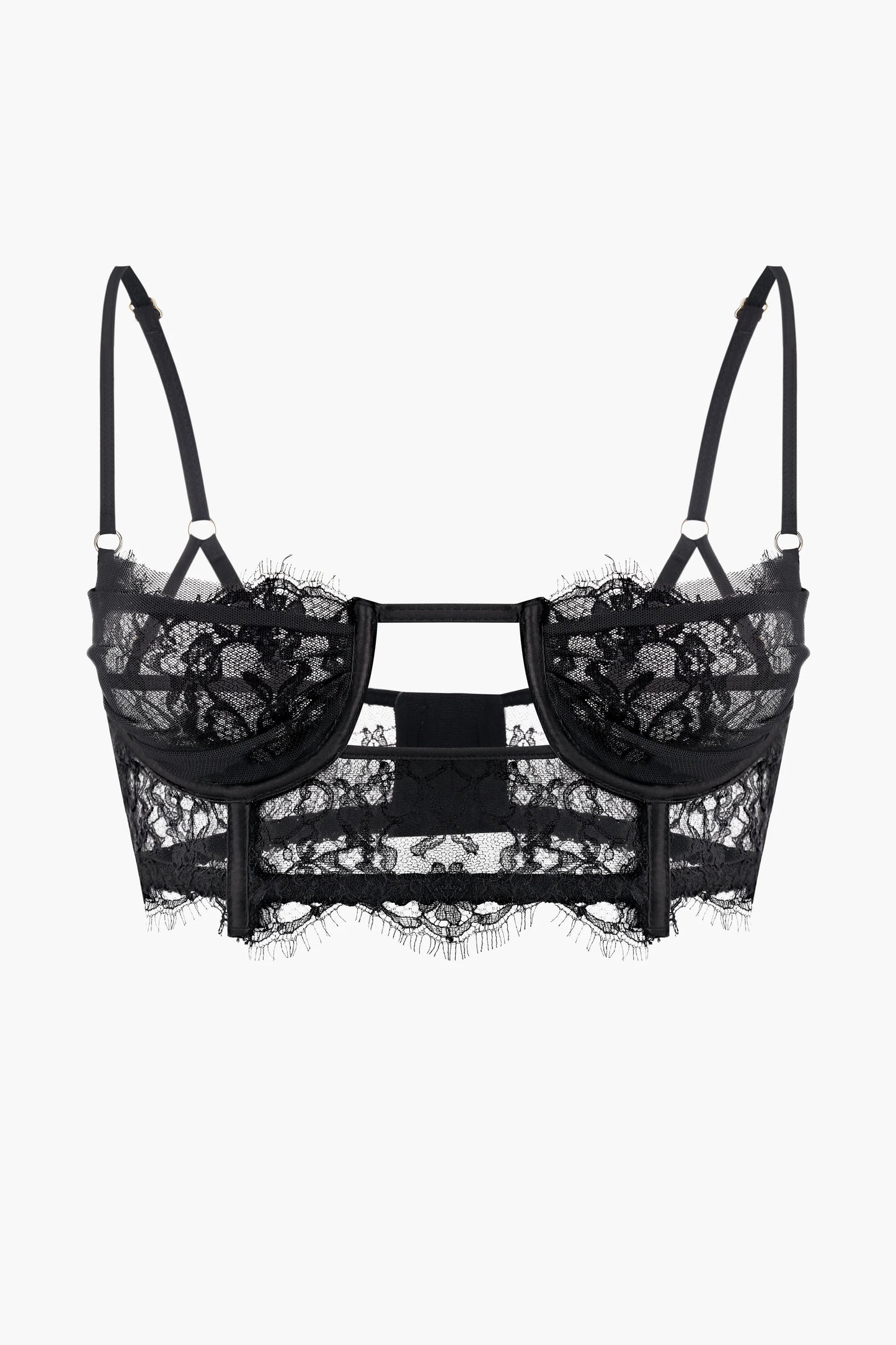 Peach Peach Bustier Obsession Black