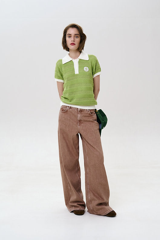 Cultoni Поло Green Cotton