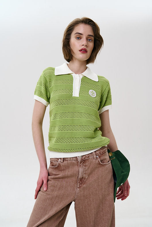 Cultoni Поло Green Cotton