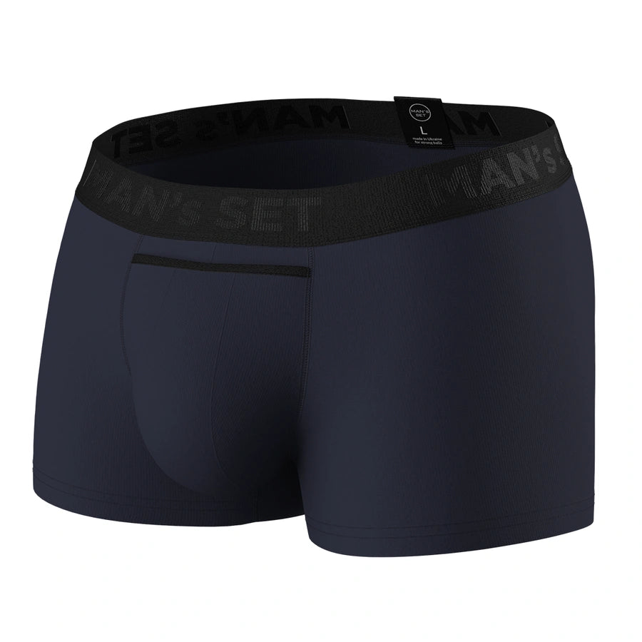 MAN's SET Чоловічі анатомічні боксери Anatomic Classic 1.2 Black Series, темно-синій