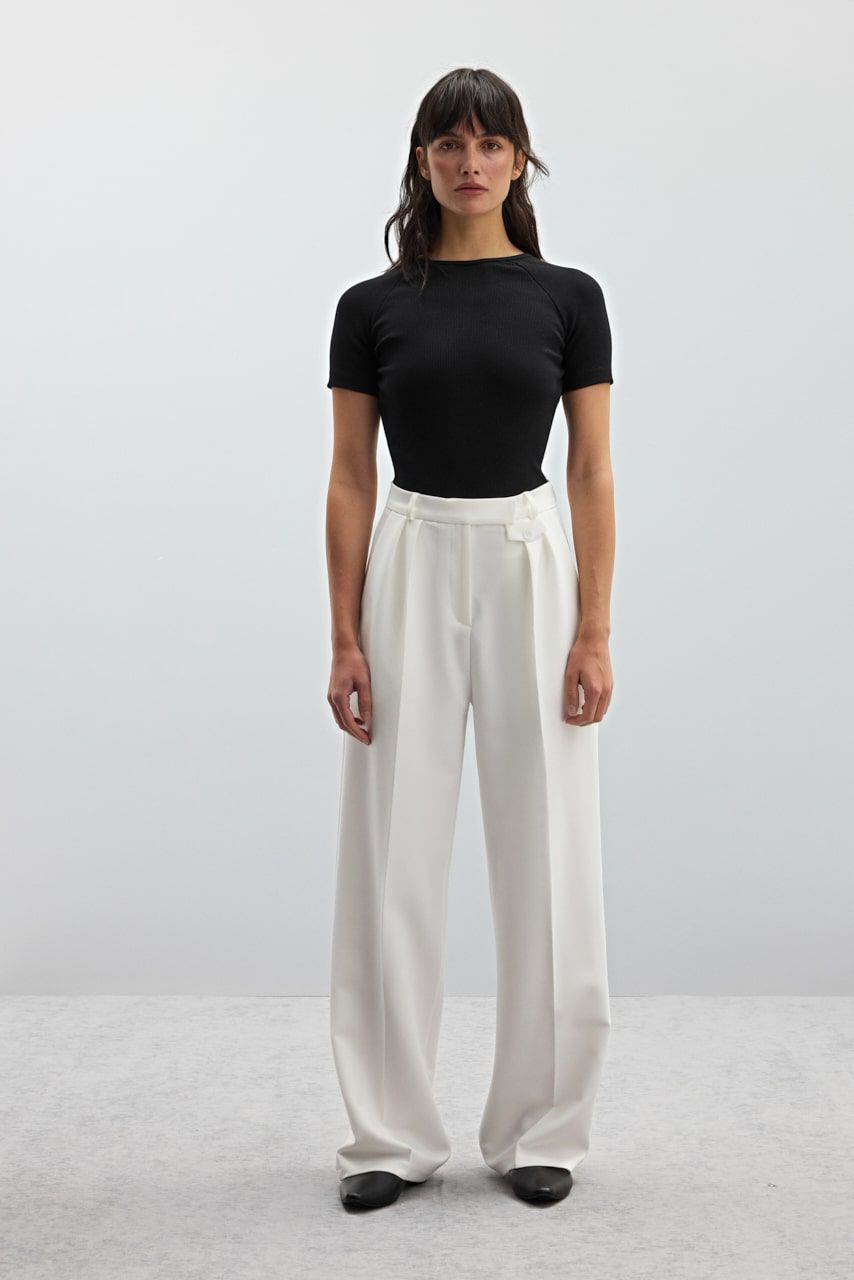 COOSH ШТАНИ ПАЛАЦЦО BASIC, білі