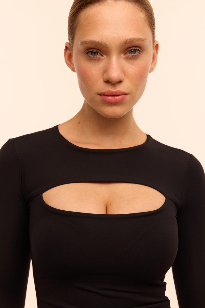 HEY BECCA Лонгслів з вирізом Anastasia