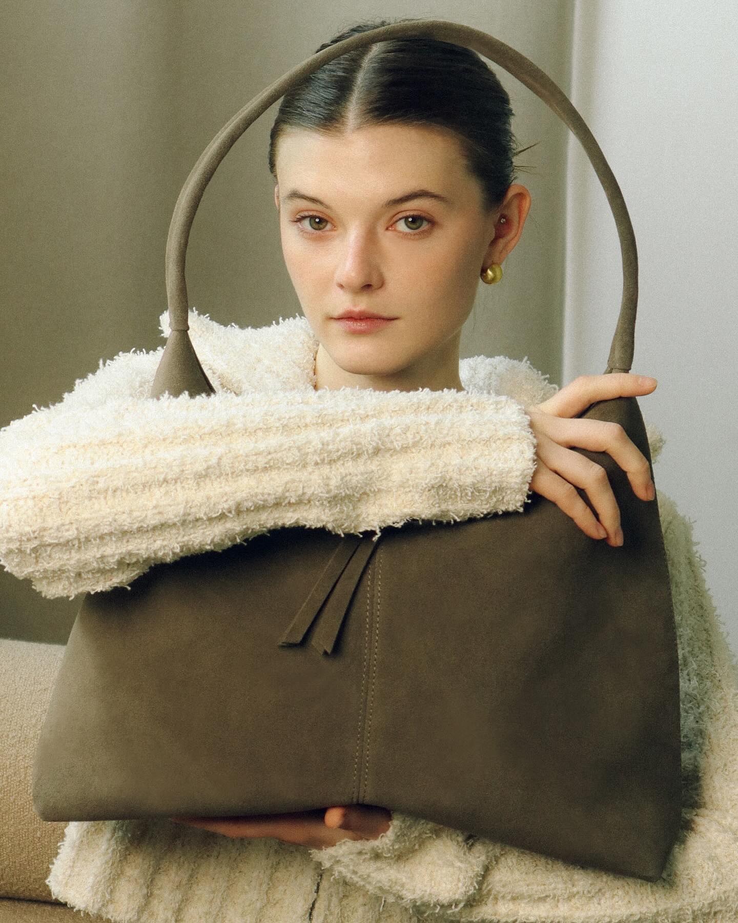 Kate Kore Hobo Olive Suede