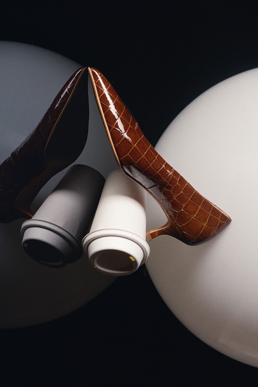 Kachorovska CAMILLE туфлі коричнева рептилія