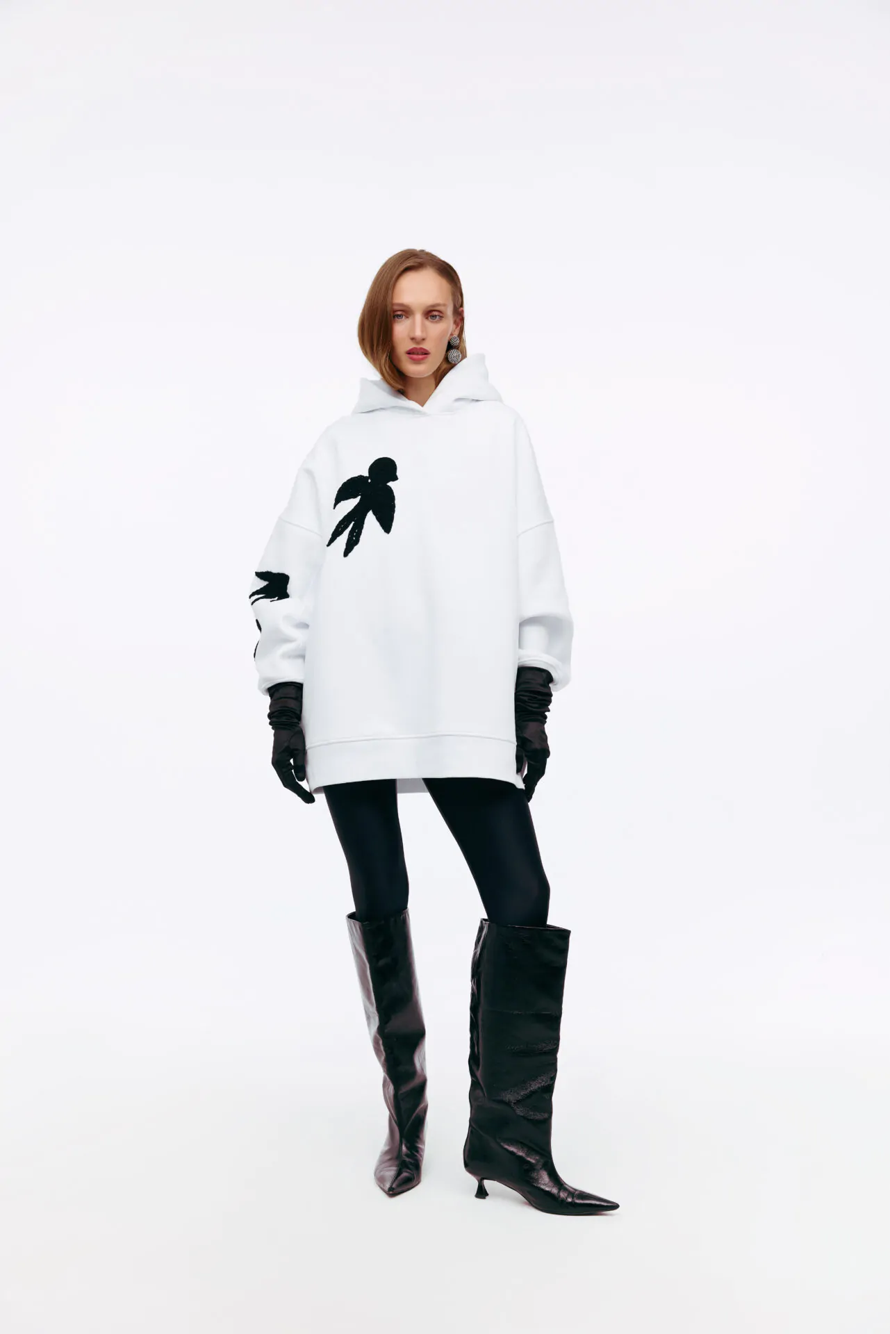 MY x MY Худі Pryletila Lastivochka, white