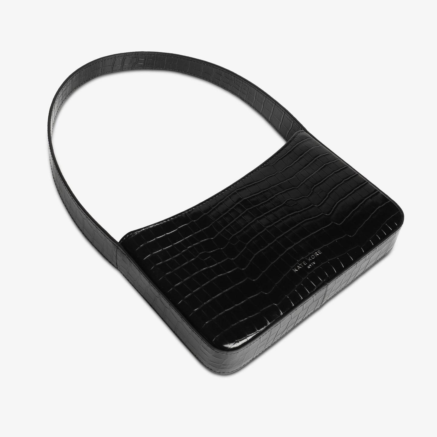Kate Kore Croco Baguette Solo Black