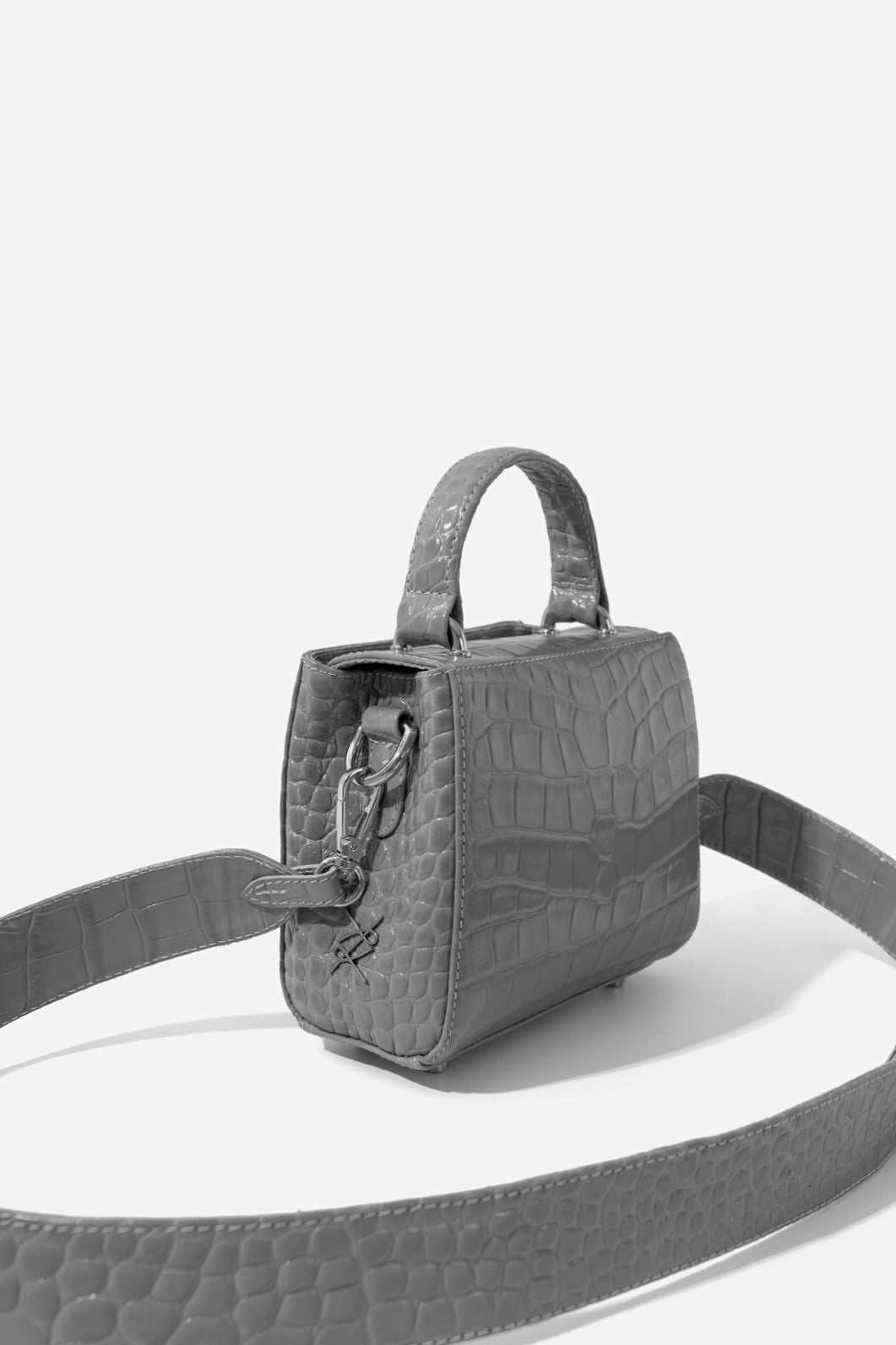 Kachorovska ERNA MICRO сумка сіра рептилія