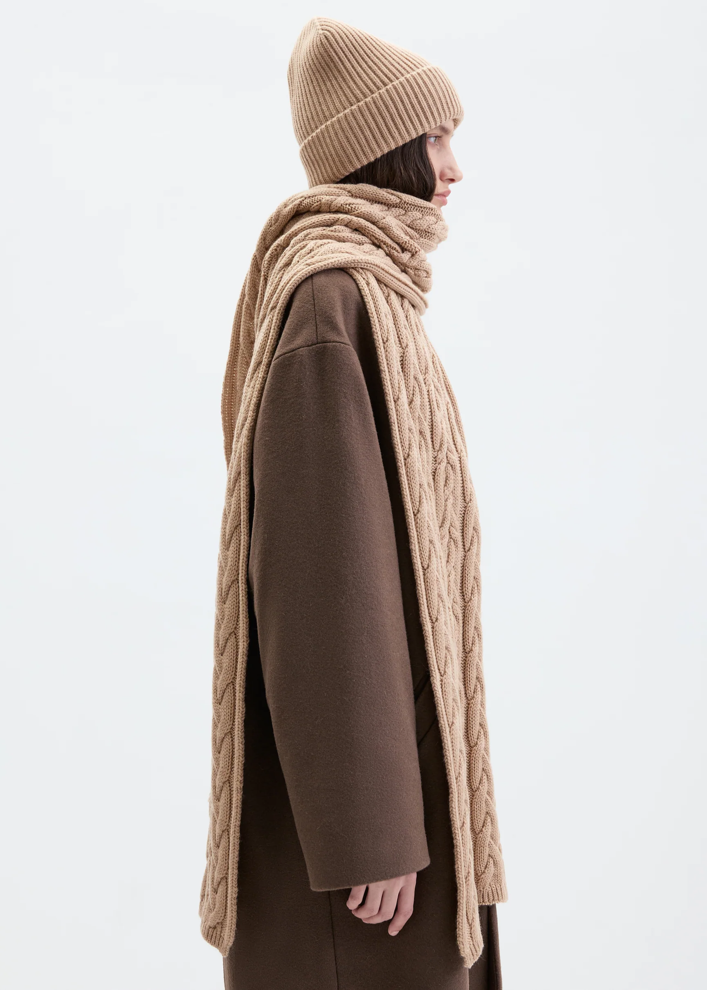Iam BRAIDED BEIGE SCARF