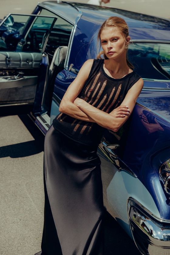 BAZHANE СПІДНИЦЯ АТЛАСНА МАКСІ