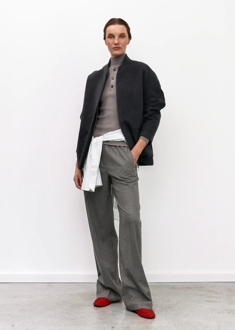 Iam GREY CASHMERE BOMBER